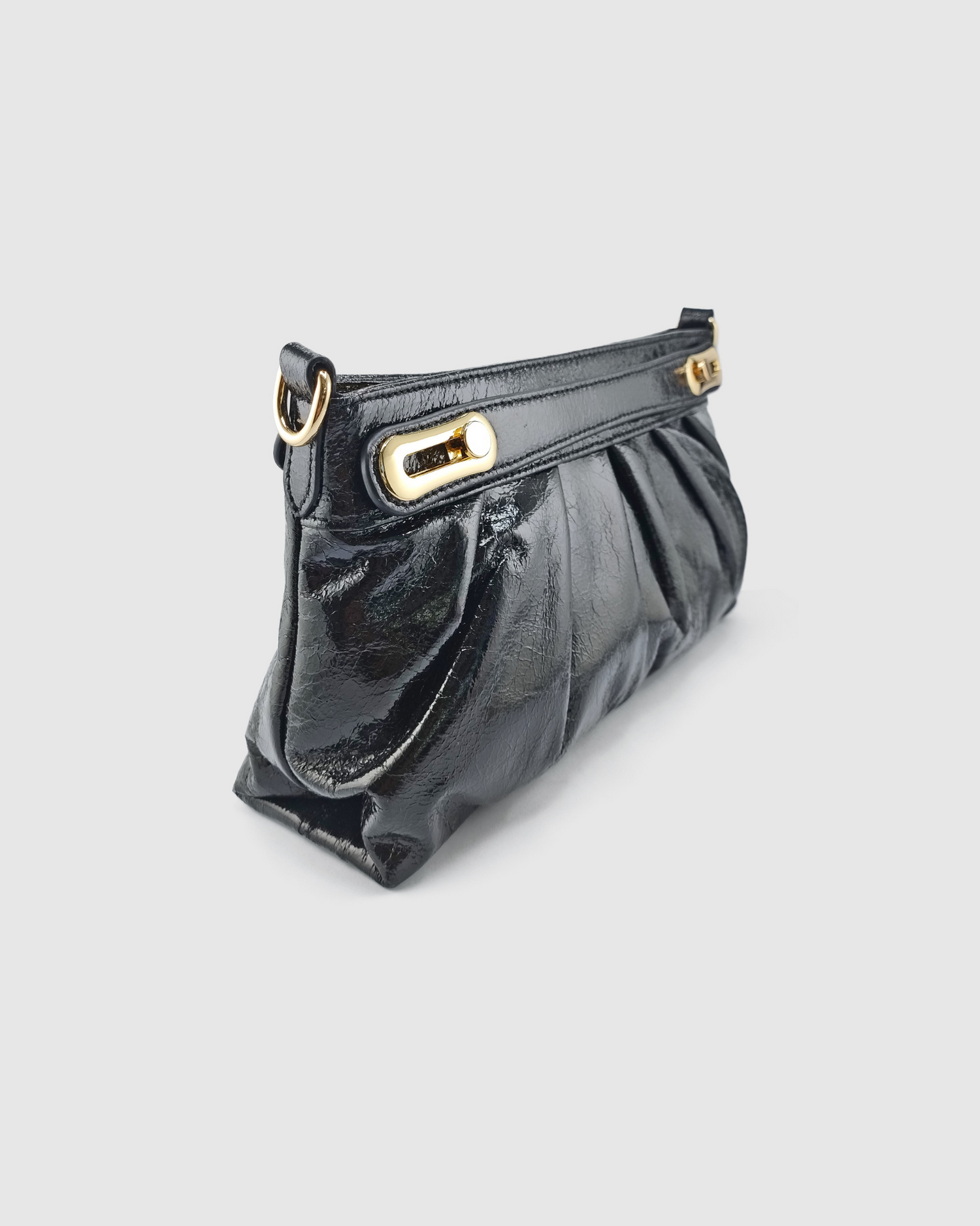 Izoa Amelie Clutch Bag in Black