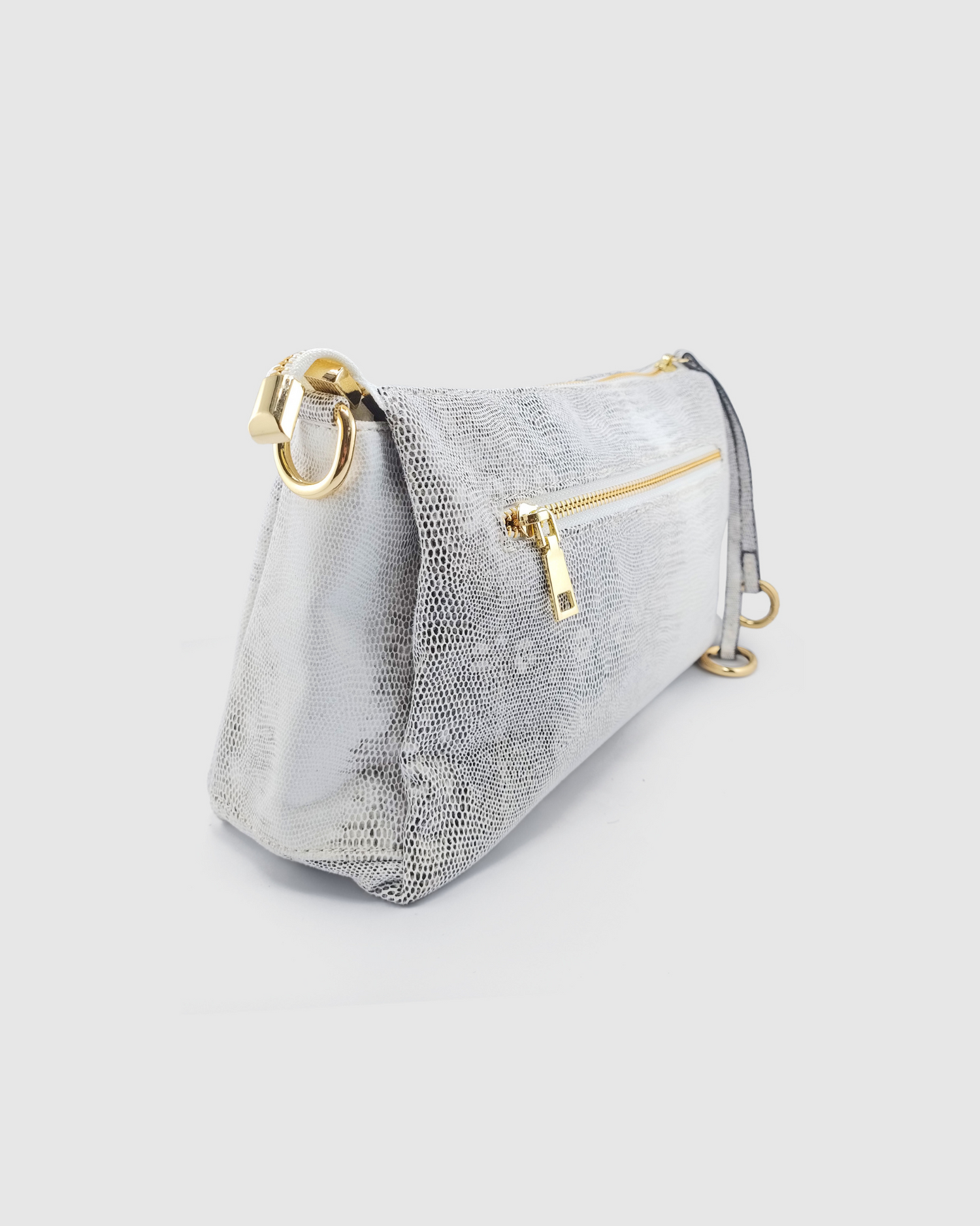 Izoa Chloe Bag in White Snake