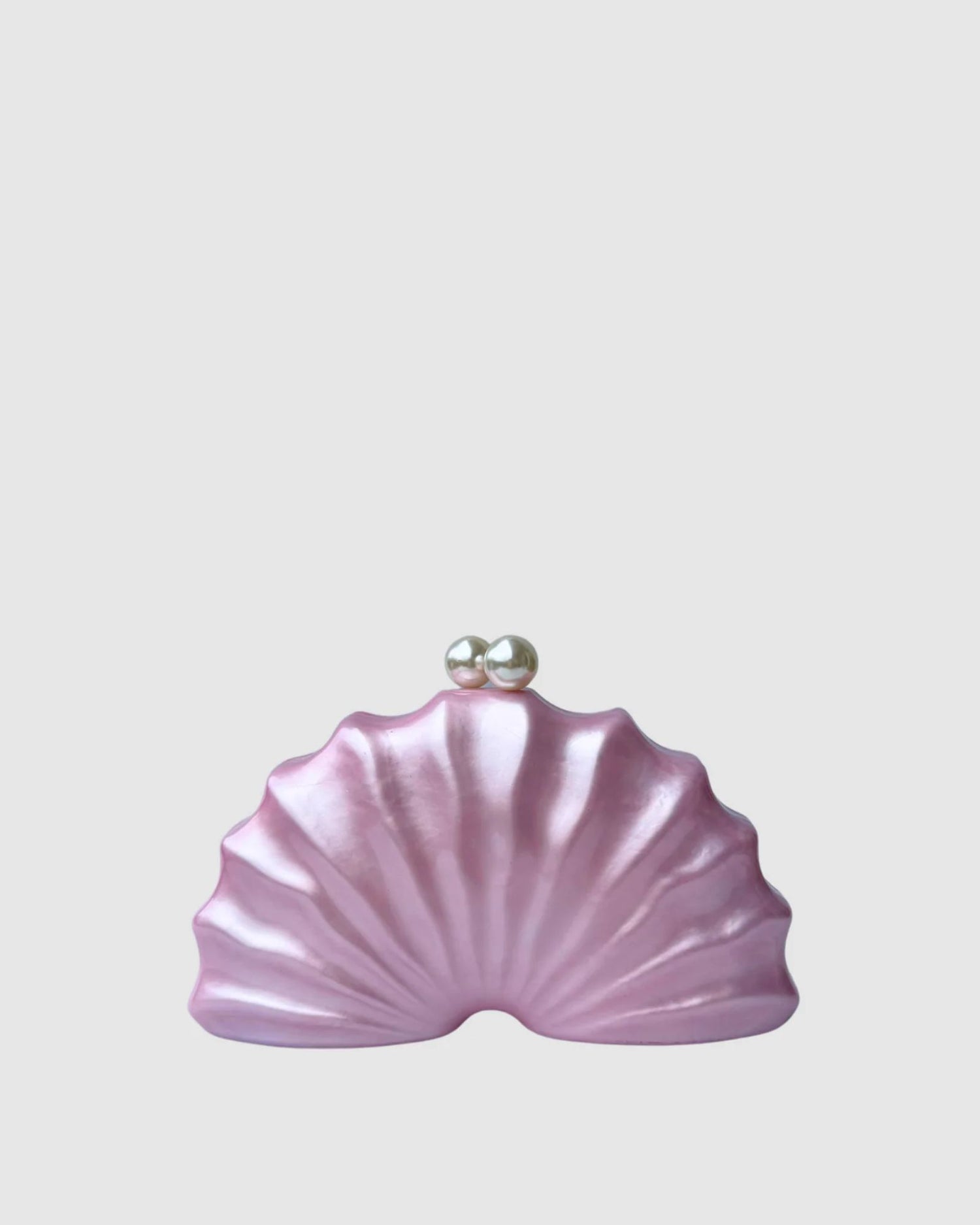 Izoa Serena Shell Clutch Pink