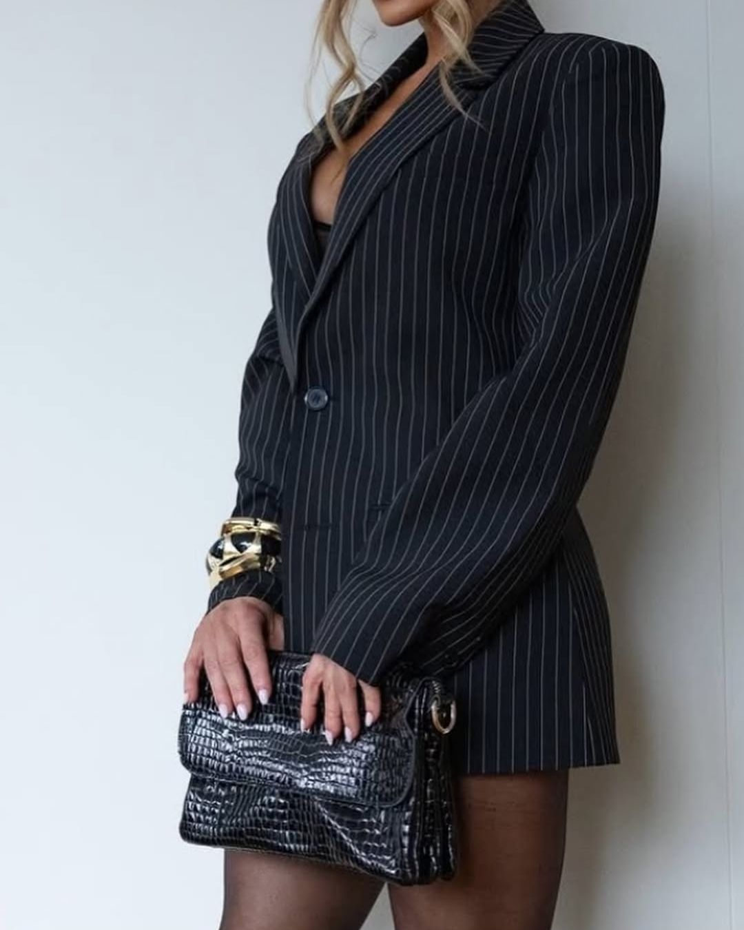 Izoa Lana Foldover Handbag in Black