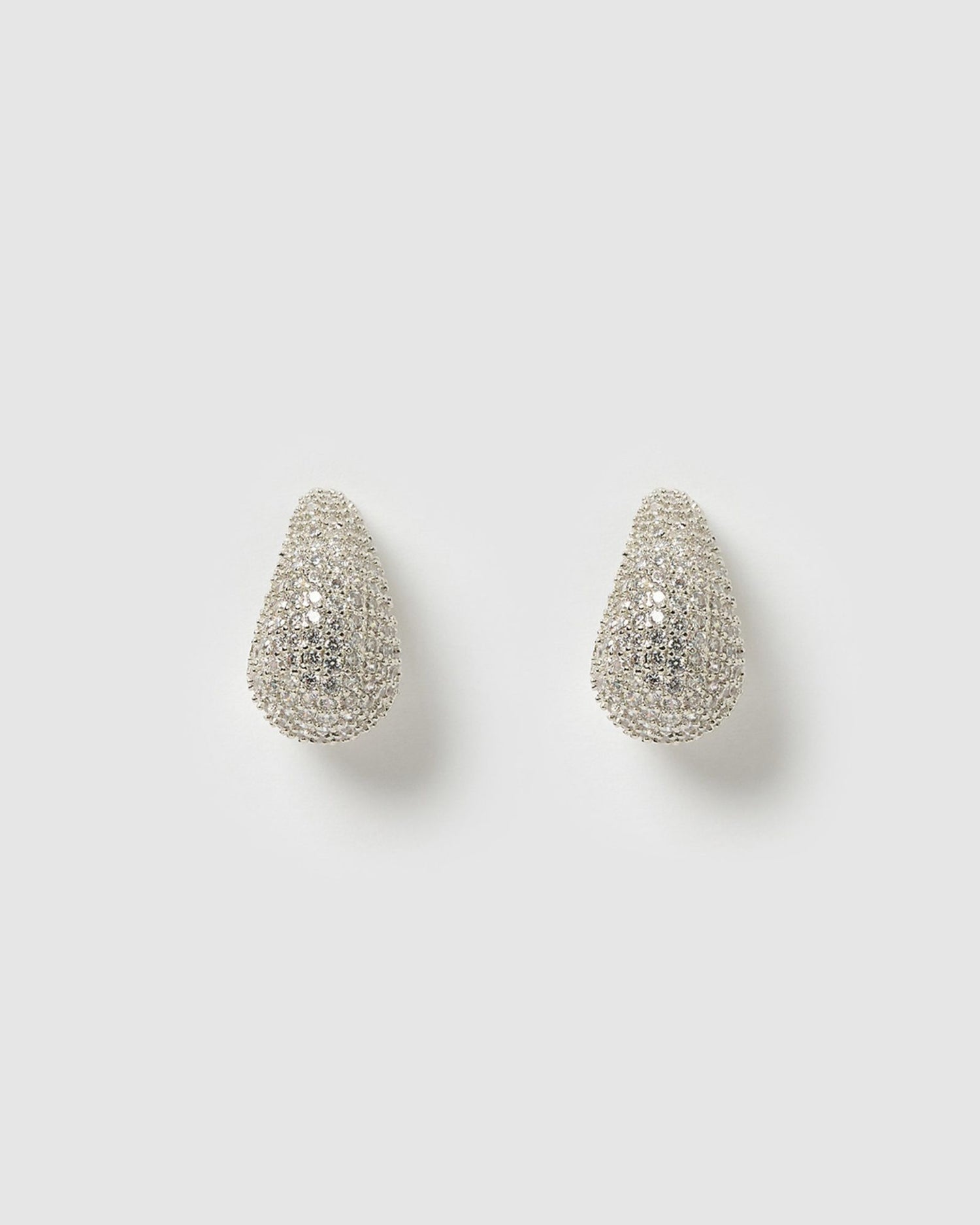 Izoa Elara Stud Earrings Silver