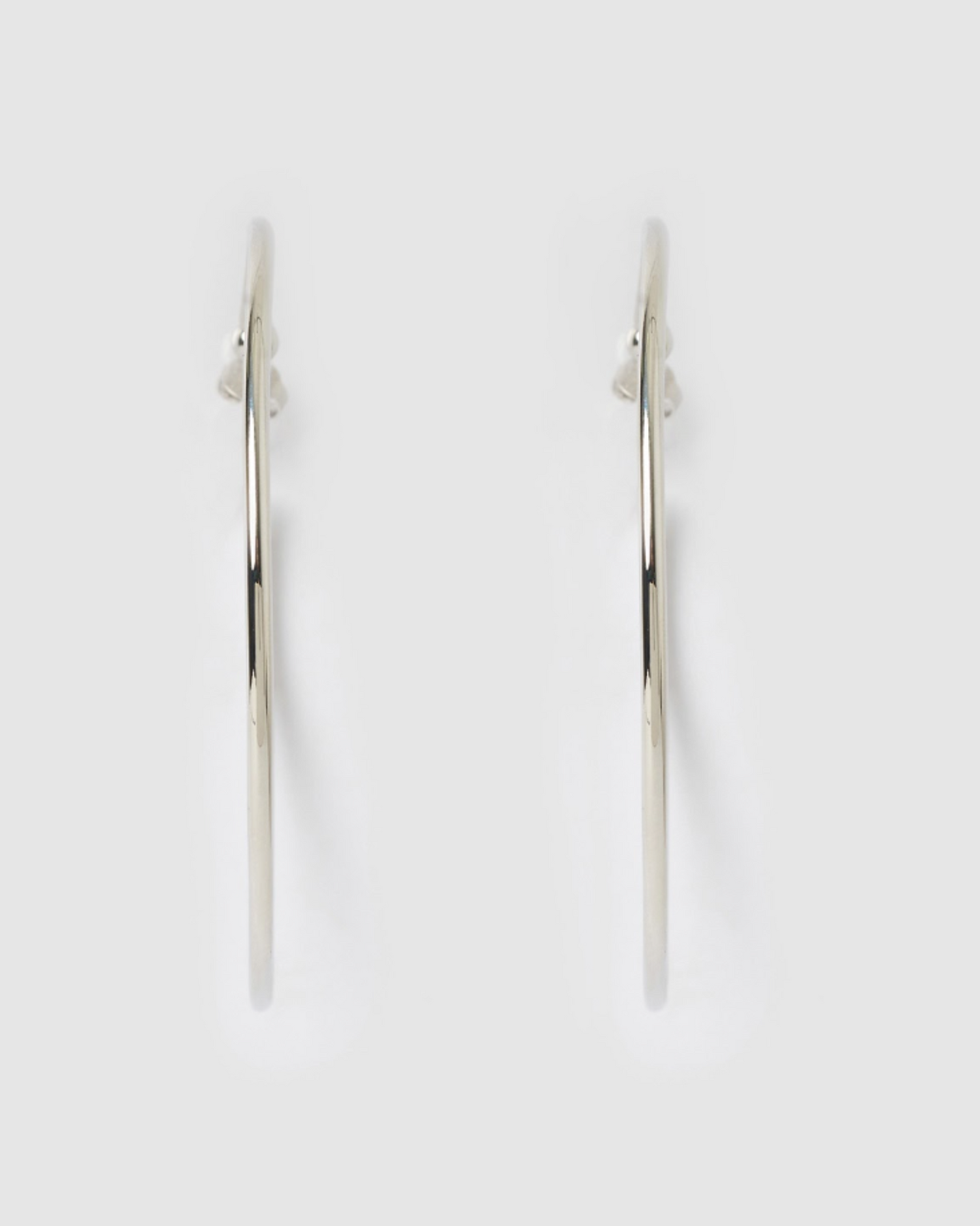 Izoa Alessia Hoop Earrings Silver