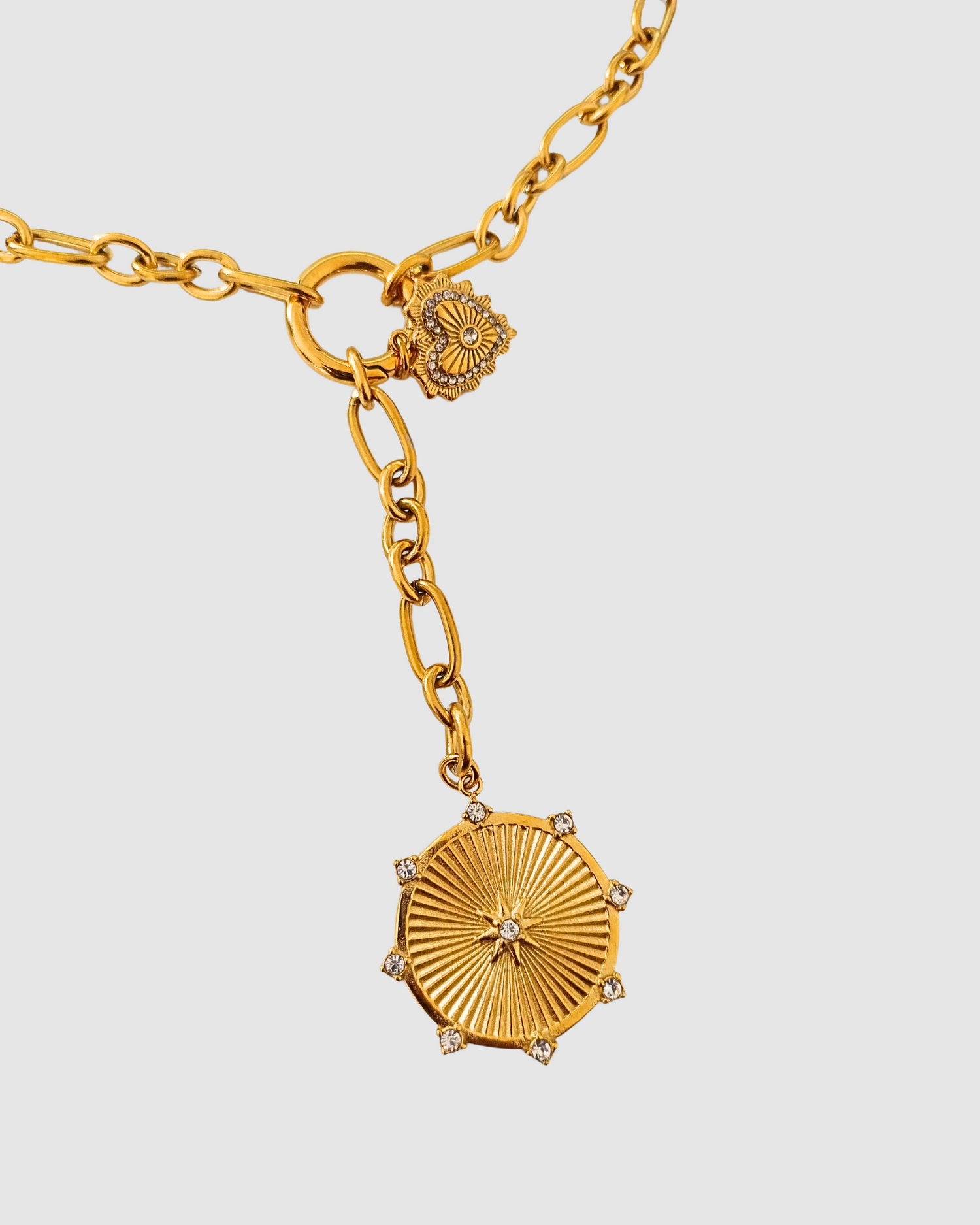 Izoa Amanda Pendant Necklace Gold