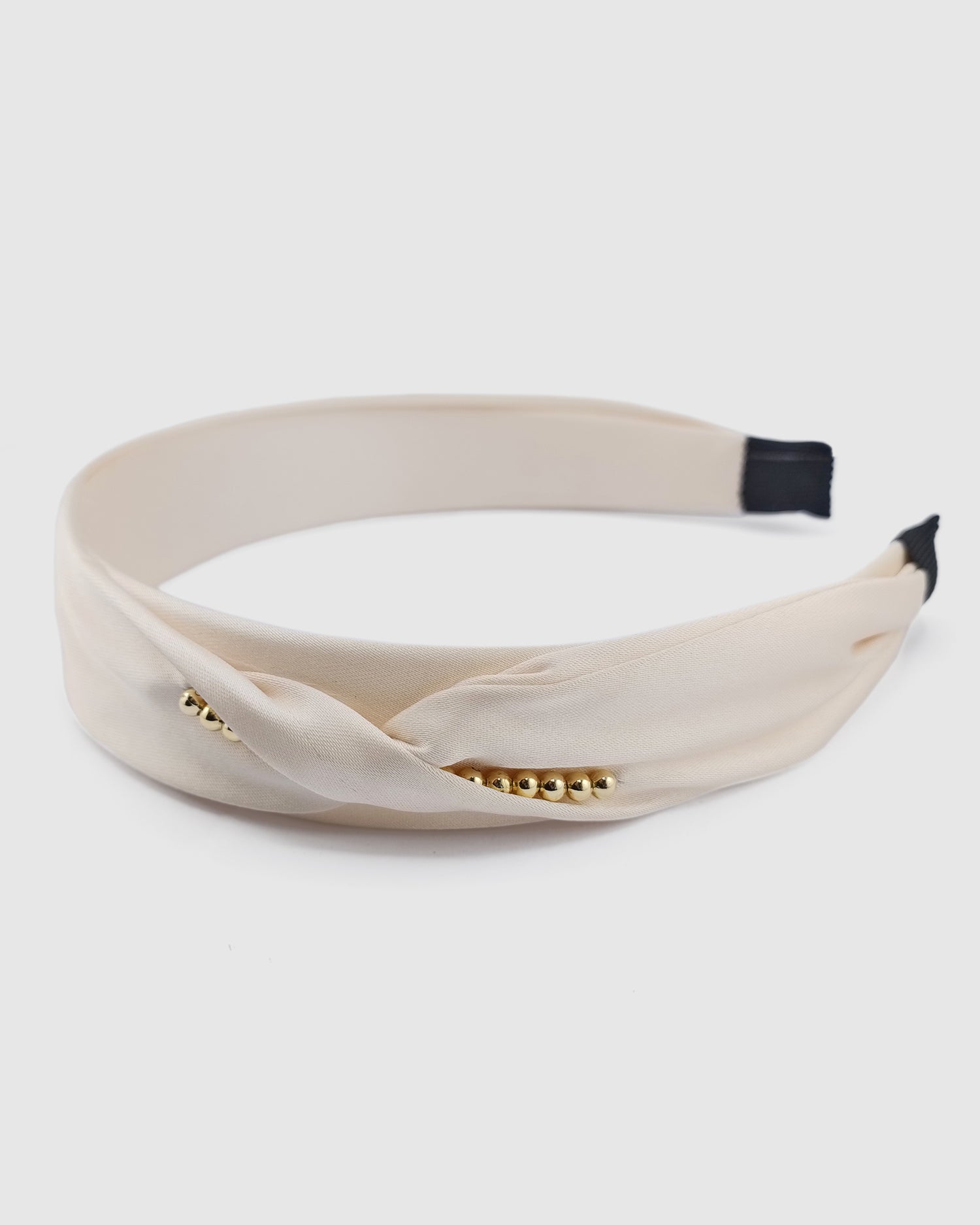 Izoa Amy Bead Headband Champagne