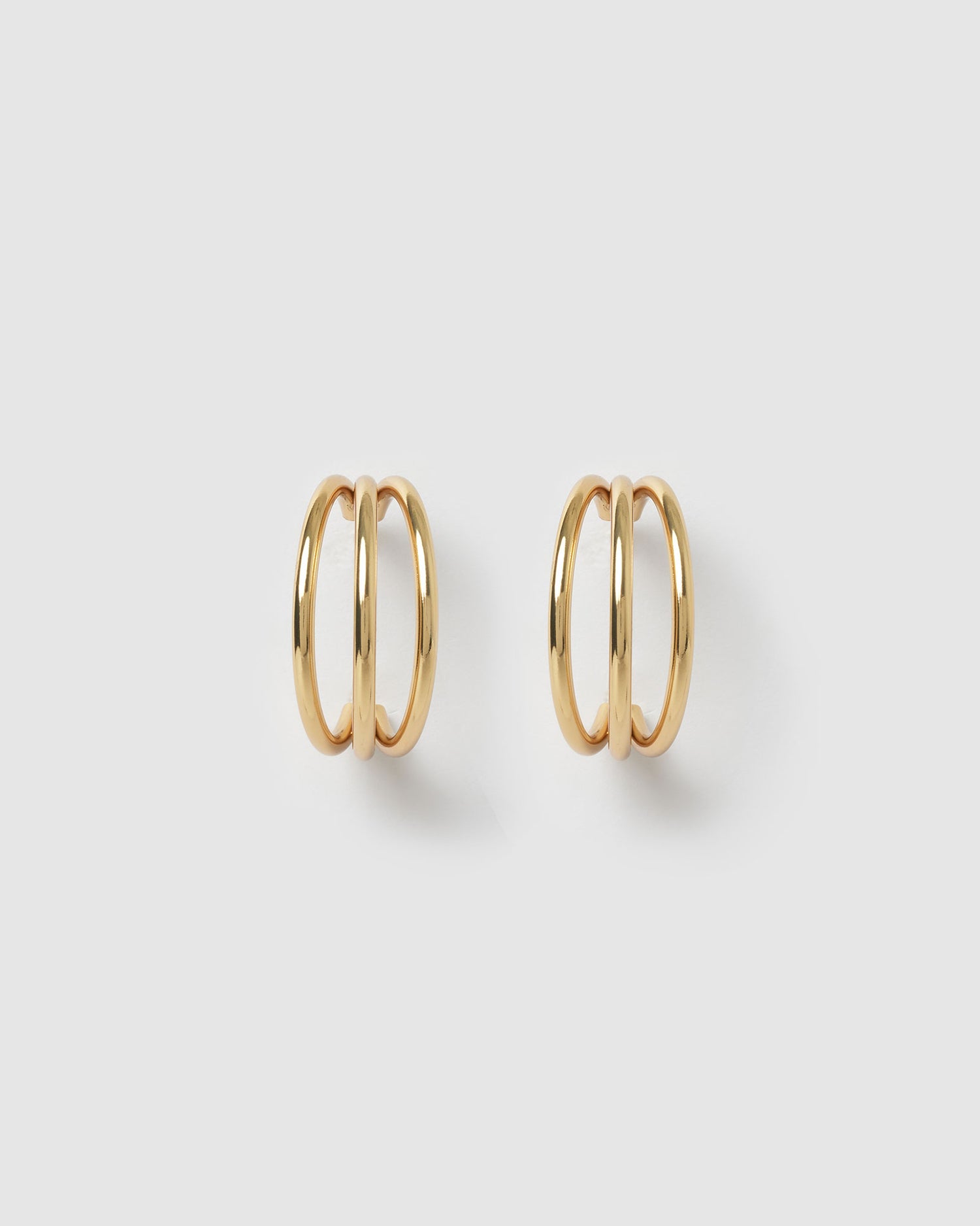Izoa Lydia Hoop Earrings Gold
