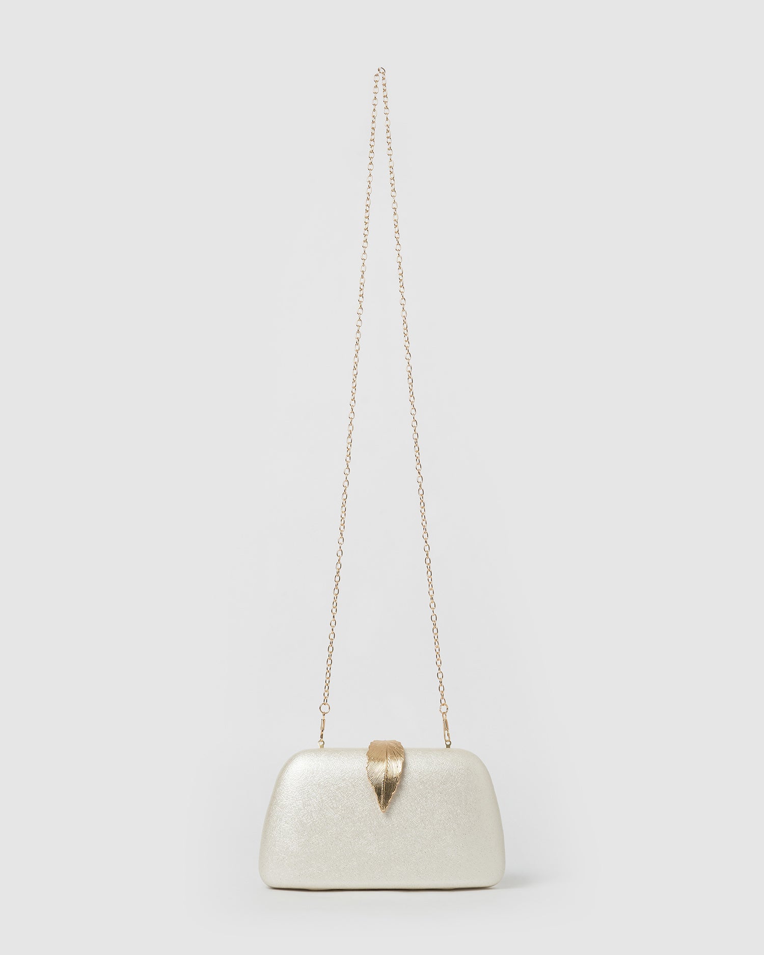 Izoa Rebecca Clutch White vegan Leather
