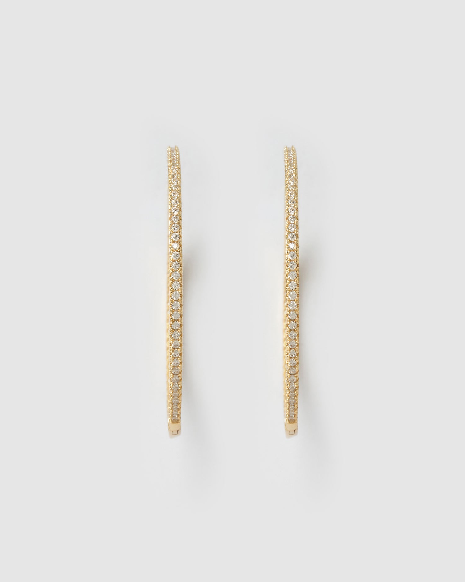 Izoa Jess Hoop Earrings Gold