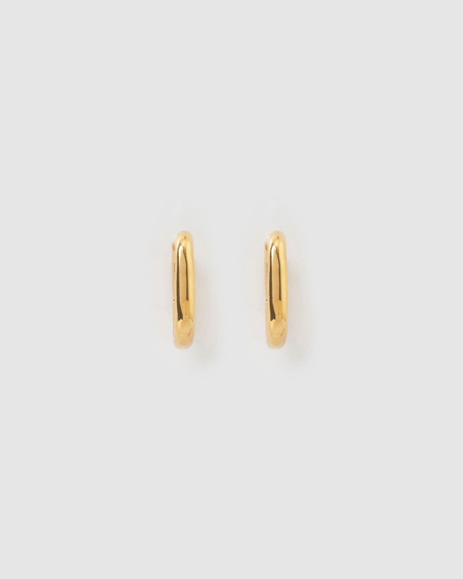 Izoa Kennedy Hoop Earrings Gold