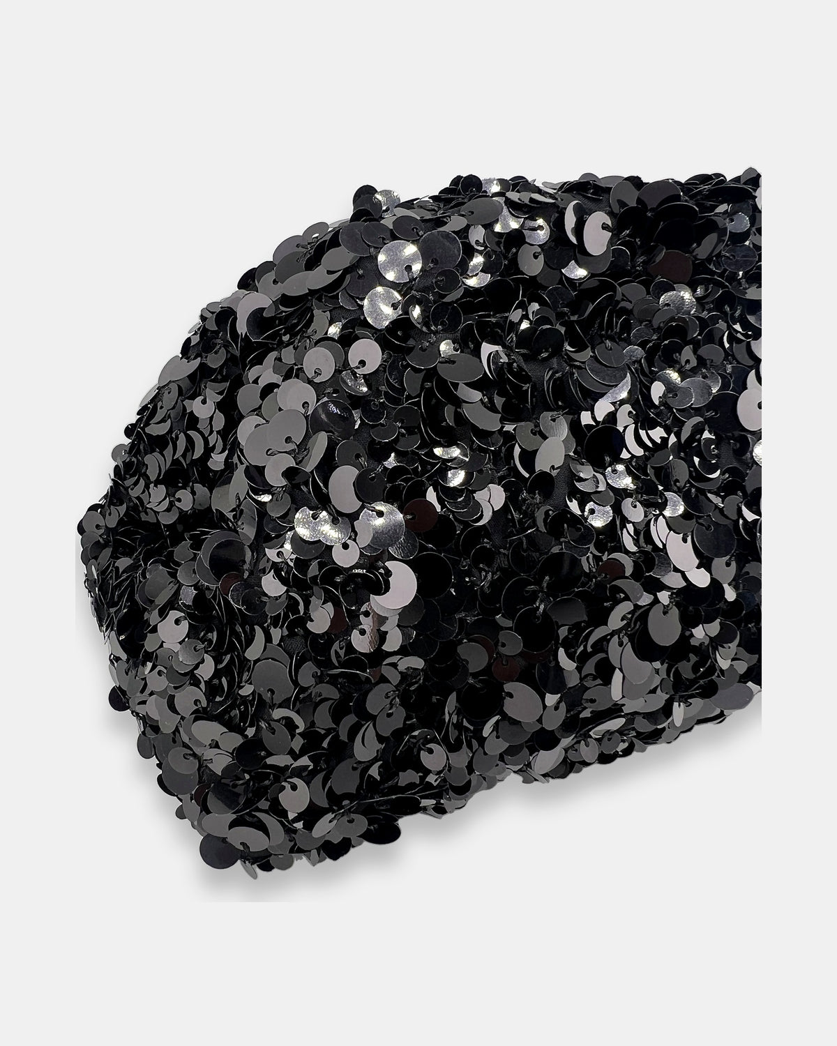 Mikayla Sequin Clutch Black