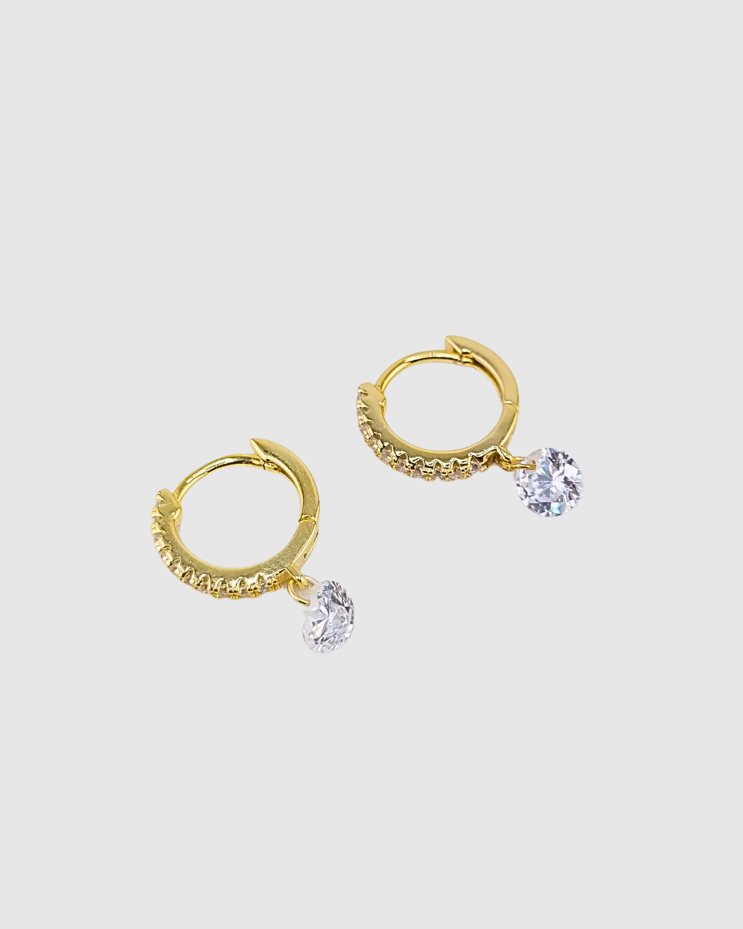 Izoa Bridget Huggie Gold Clear