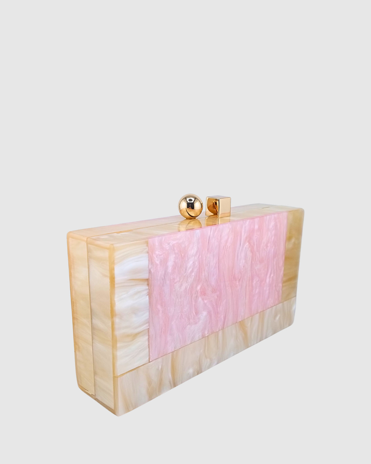 Izoa Brooke Marble Clutch Pink