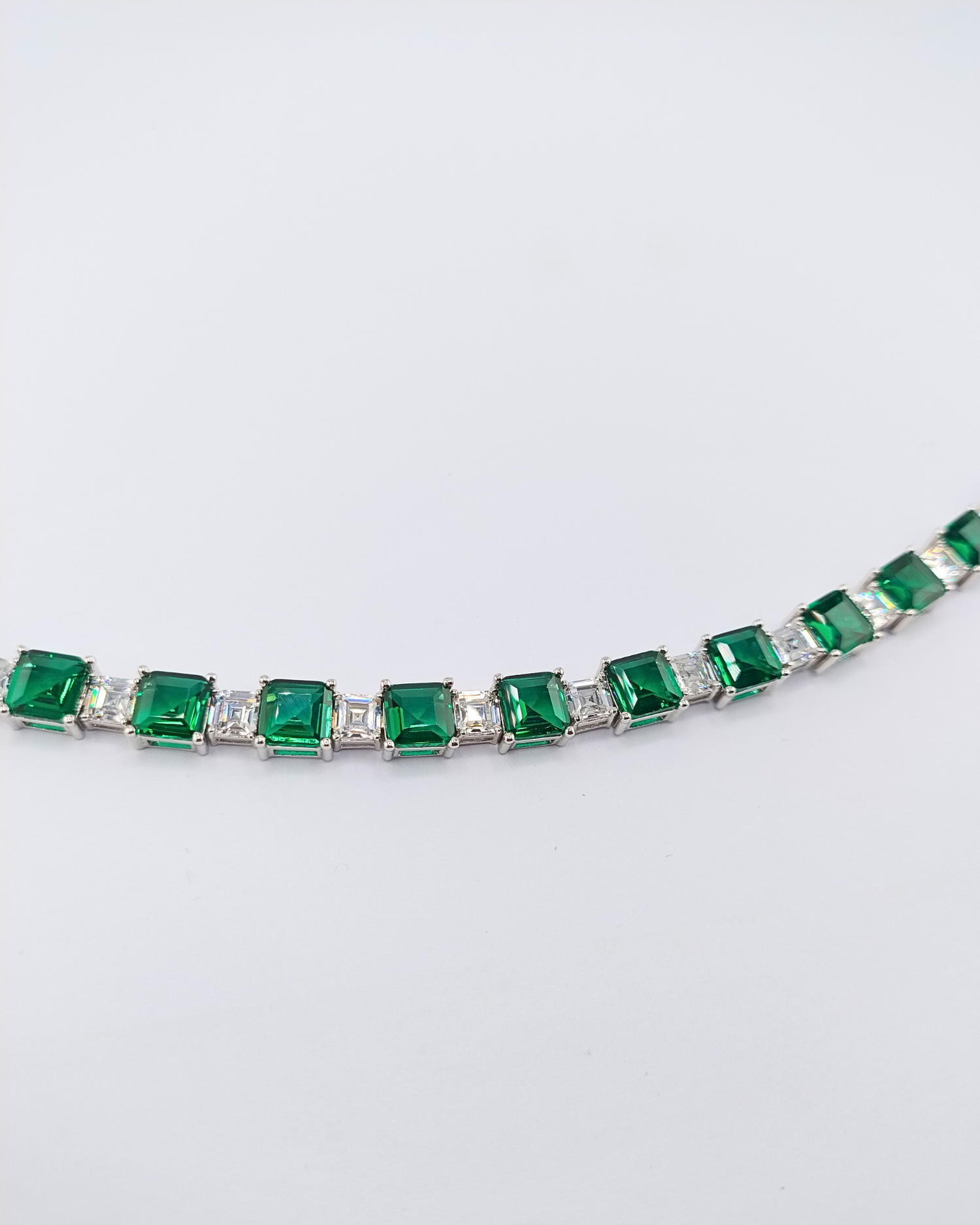 Izoa Catherine Tennis Bracelet Green