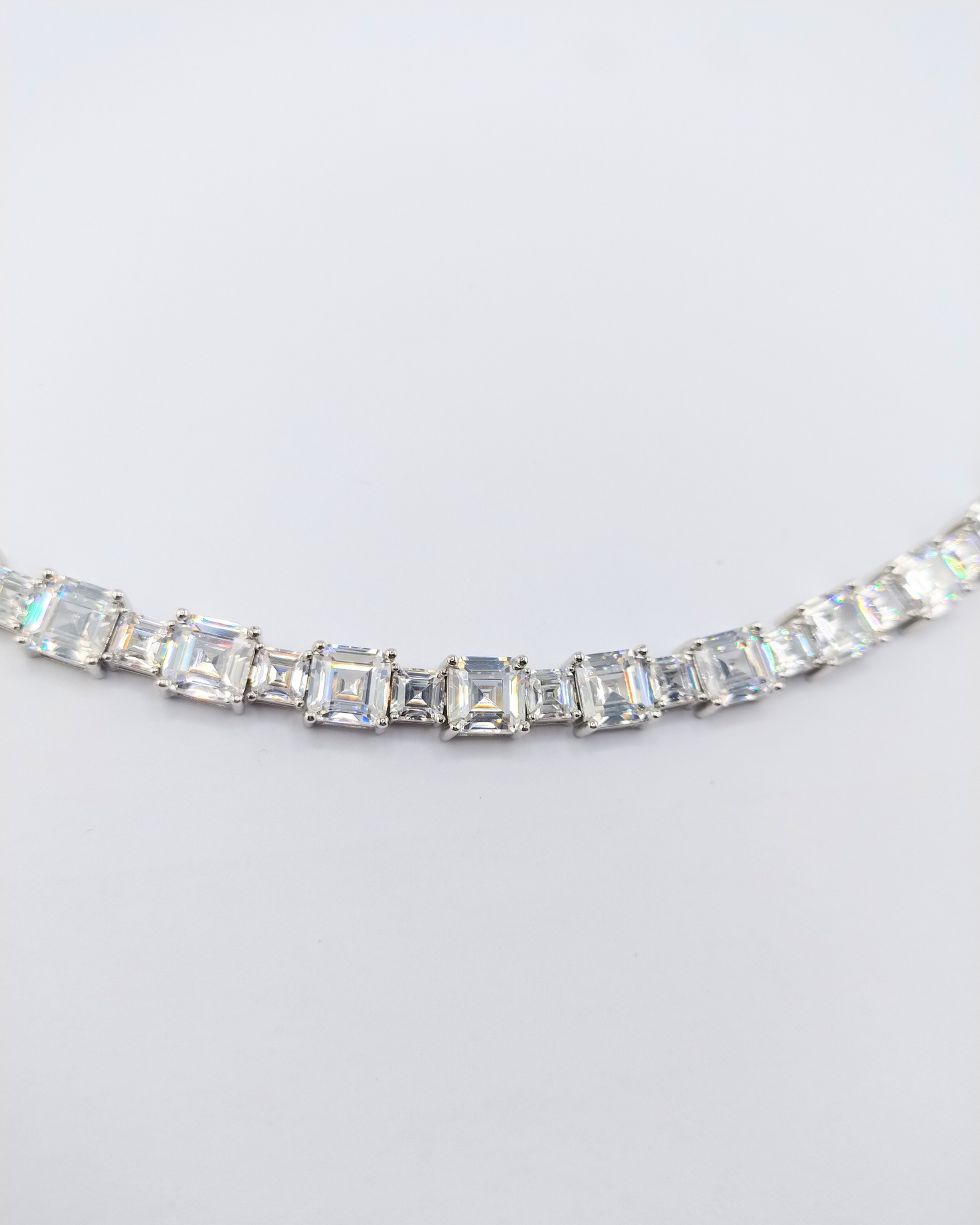 Izoa Catherine Tennis Bracelet Silver