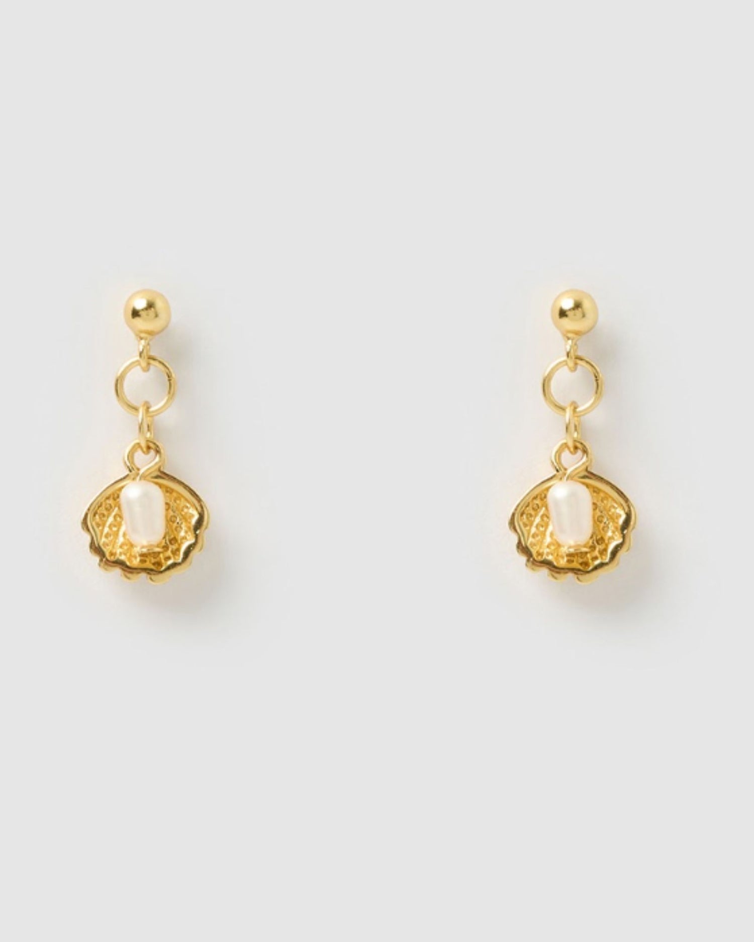 Izoa Clara Stud Gold Pearl