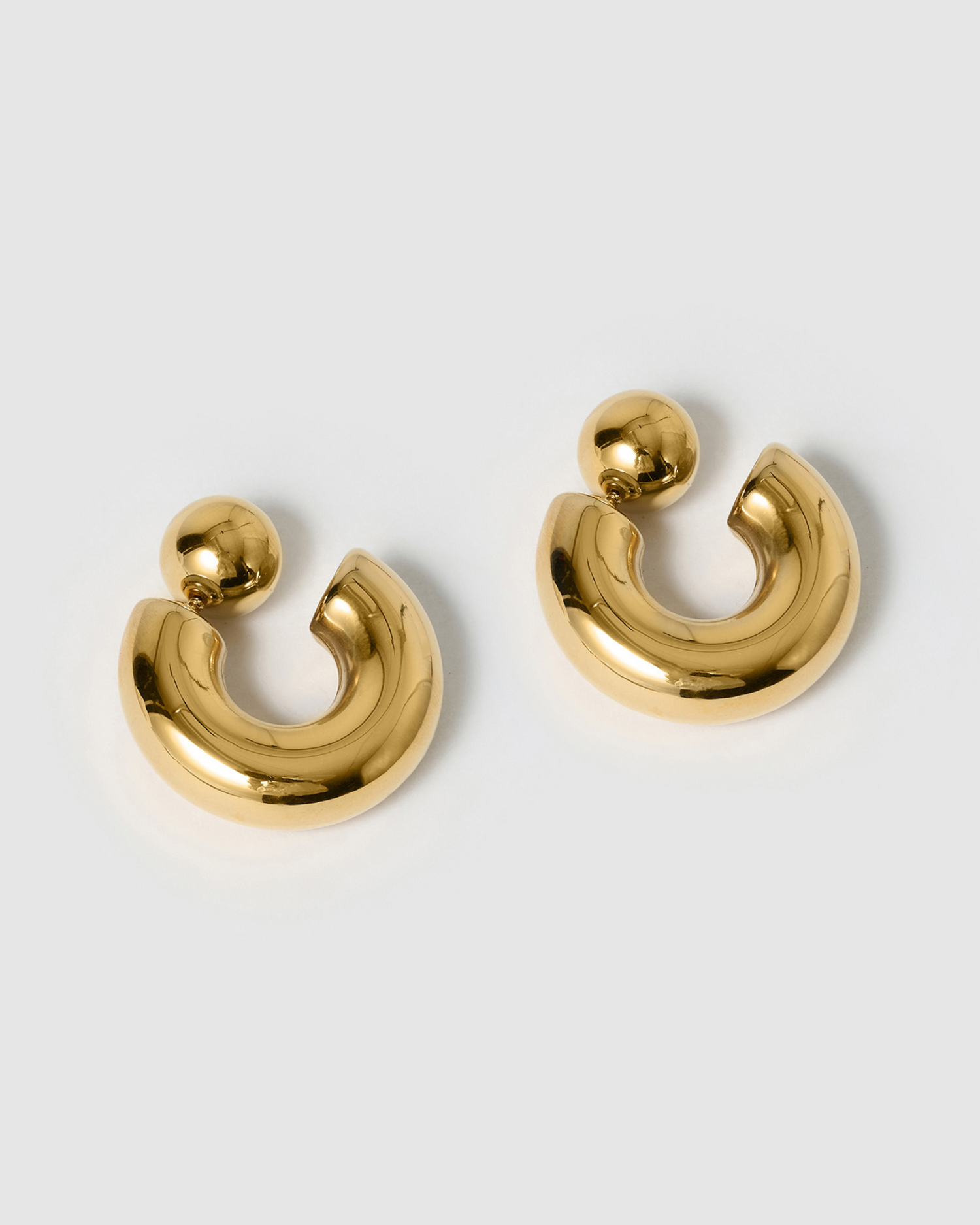 Izoa Cleo Hoop Earring Gold