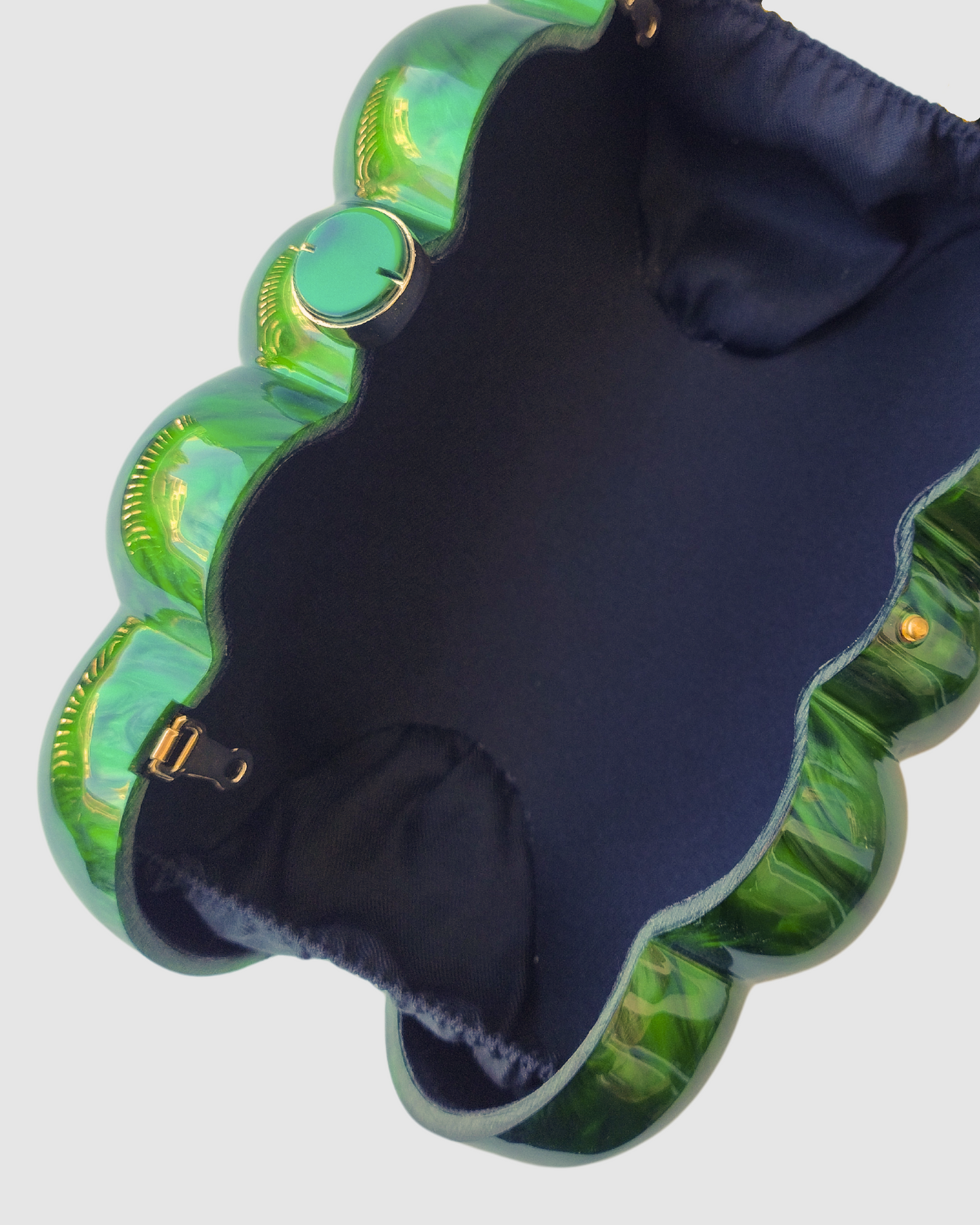 Izoa Astra Clutch Bag Green