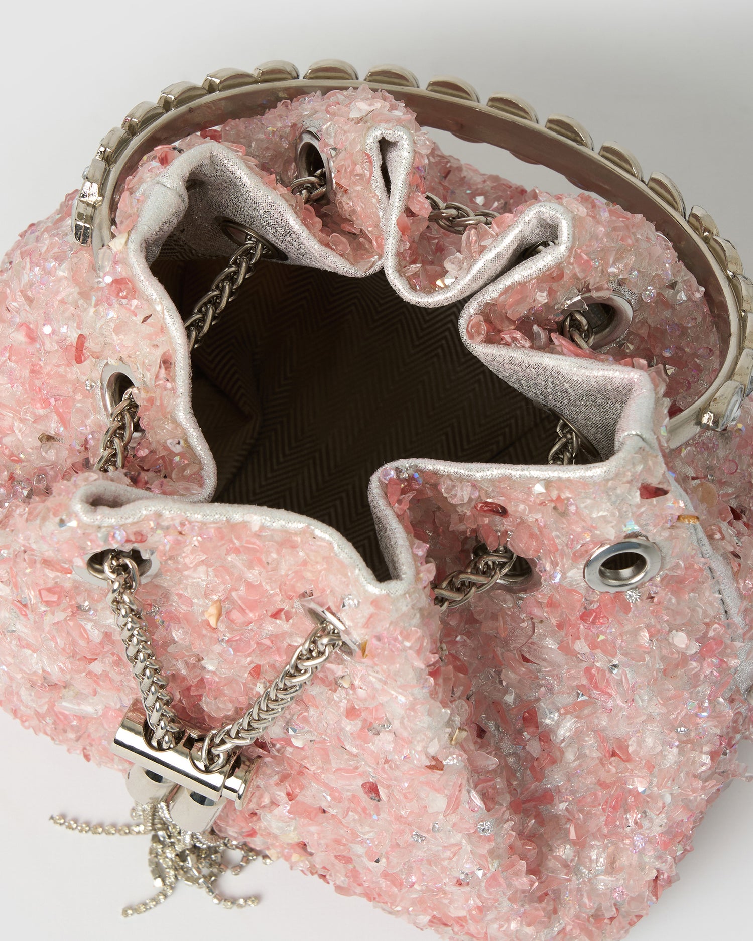 Izoa Crystal Bag Pink