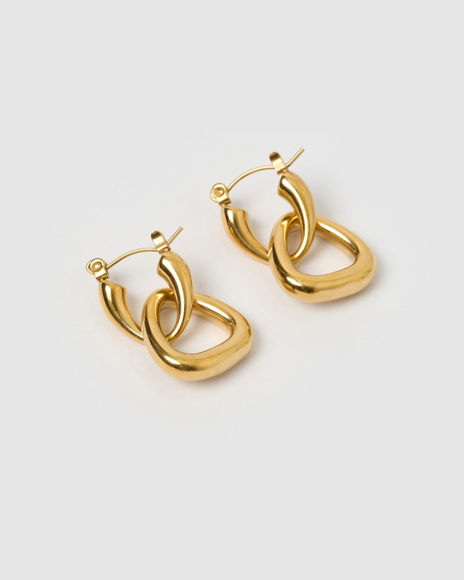 Izoa Darcy Hoop Earrings Gold