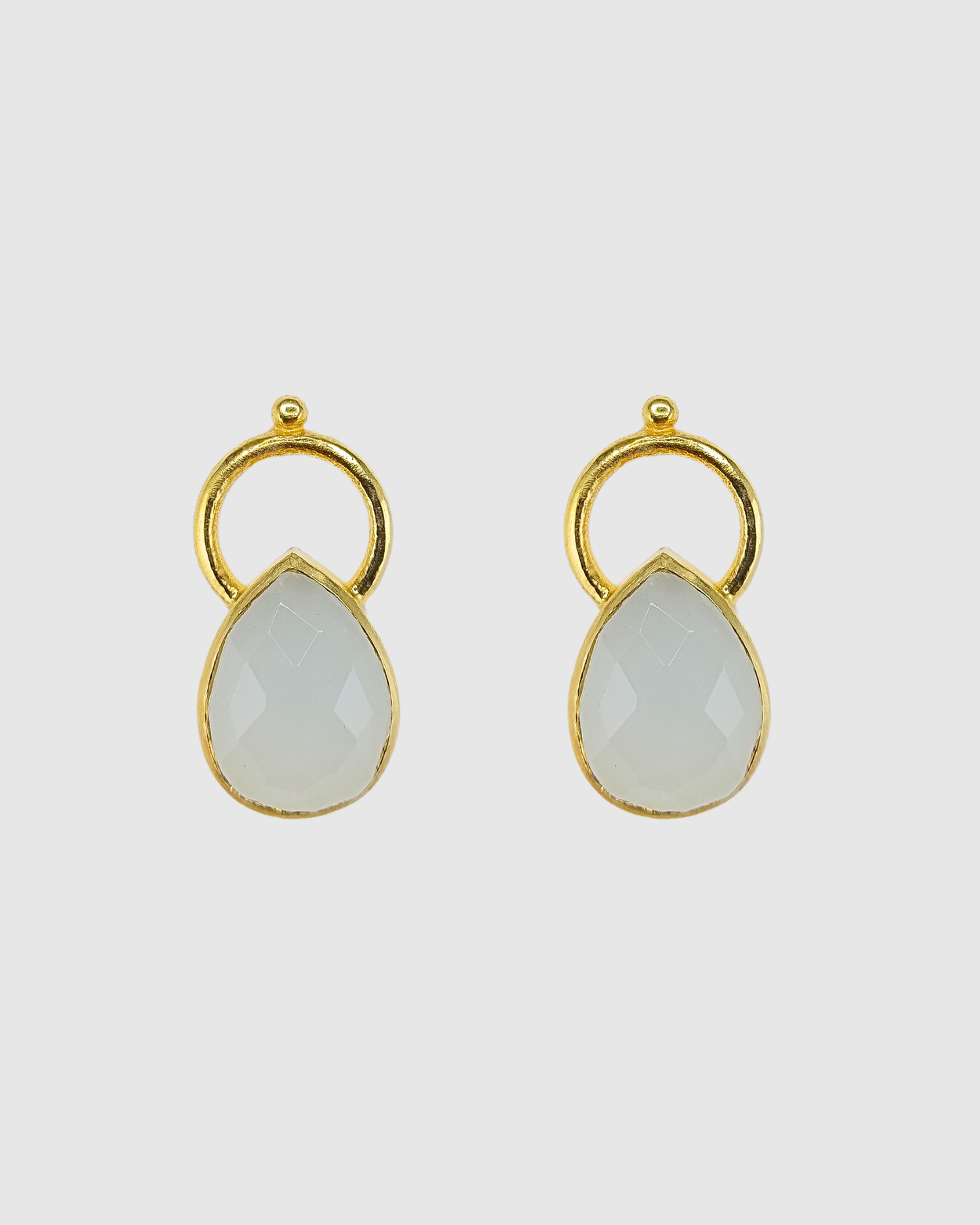 Izoa Halo Drop Earrings