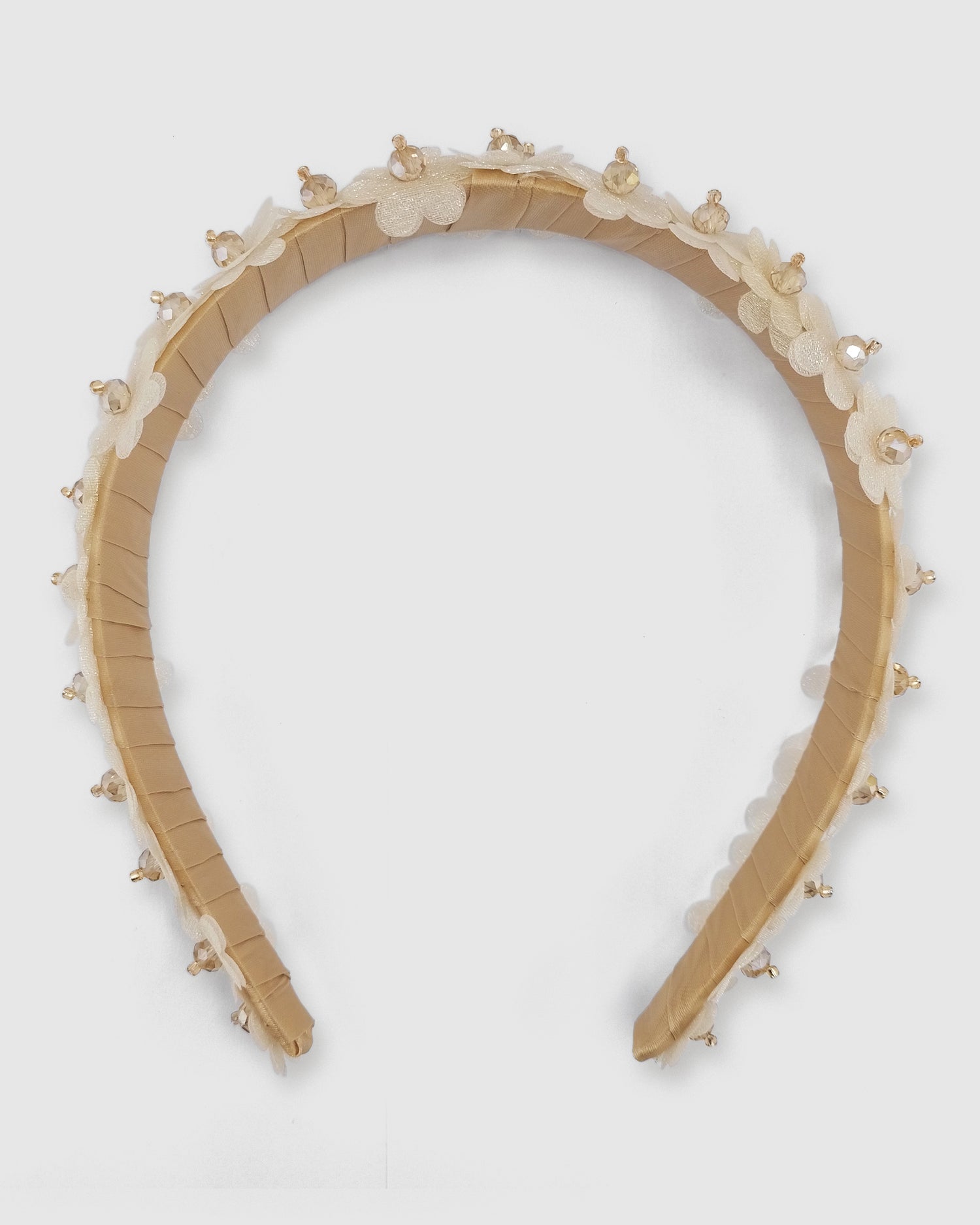 Izoa Rosalie Floral Headband Peach