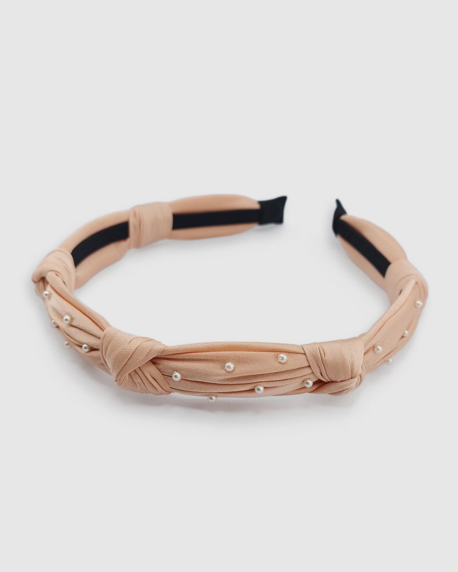 Izoa Zoey Pearl Headband Peach