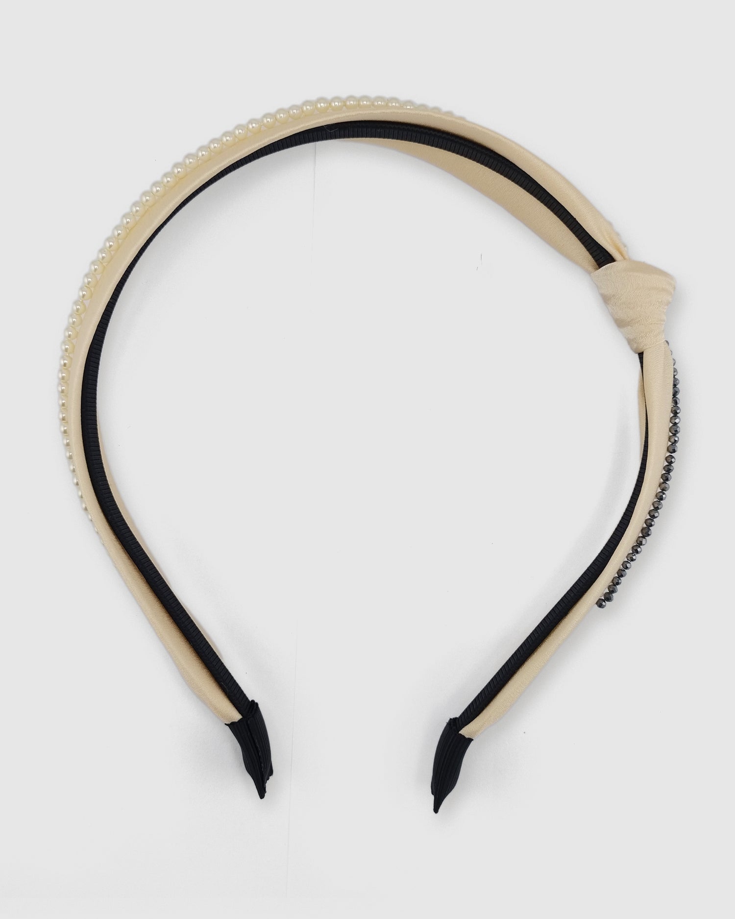 Izoa Harlow Pearl Headband Ivory