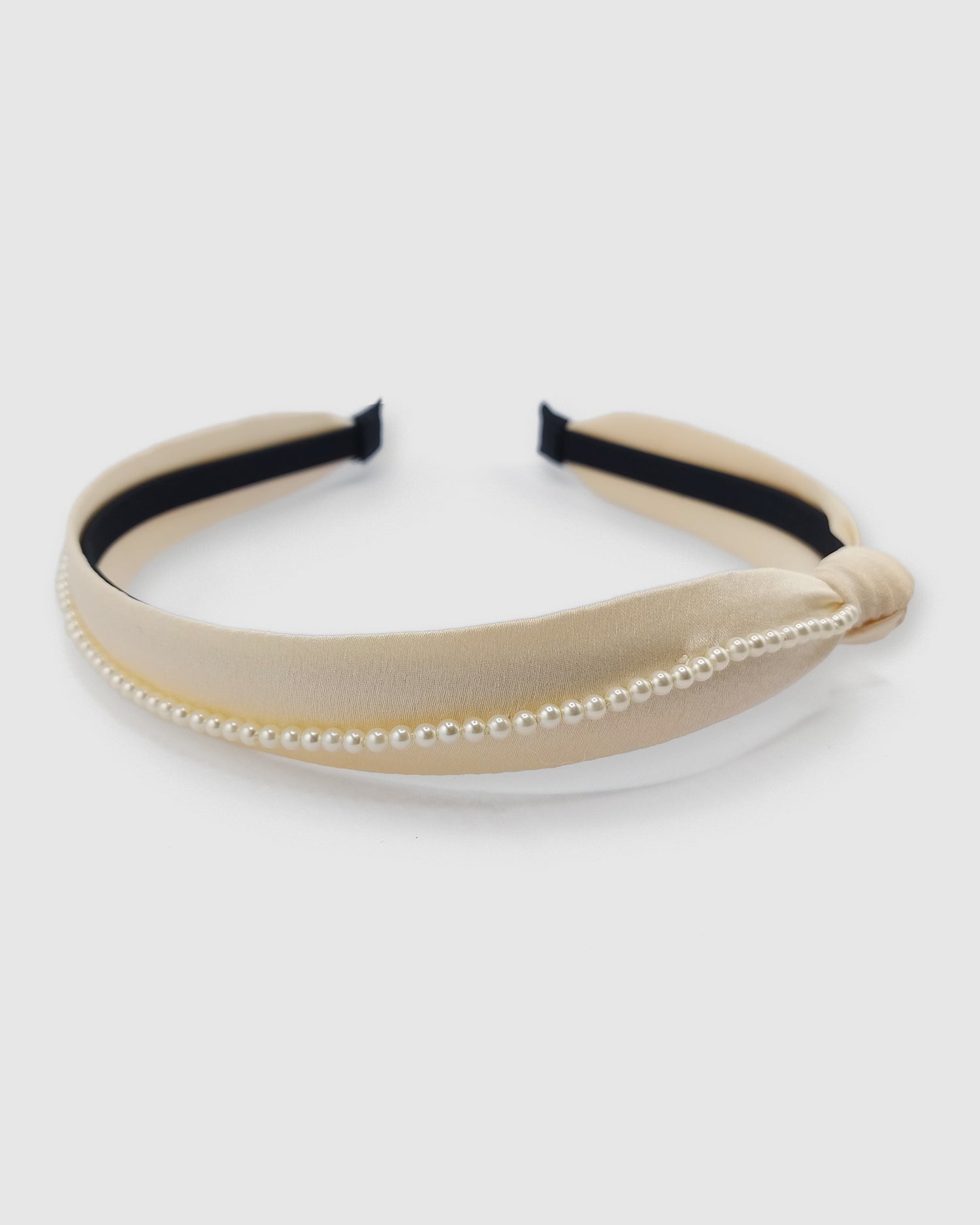Izoa Harlow Pearl Headband Ivory