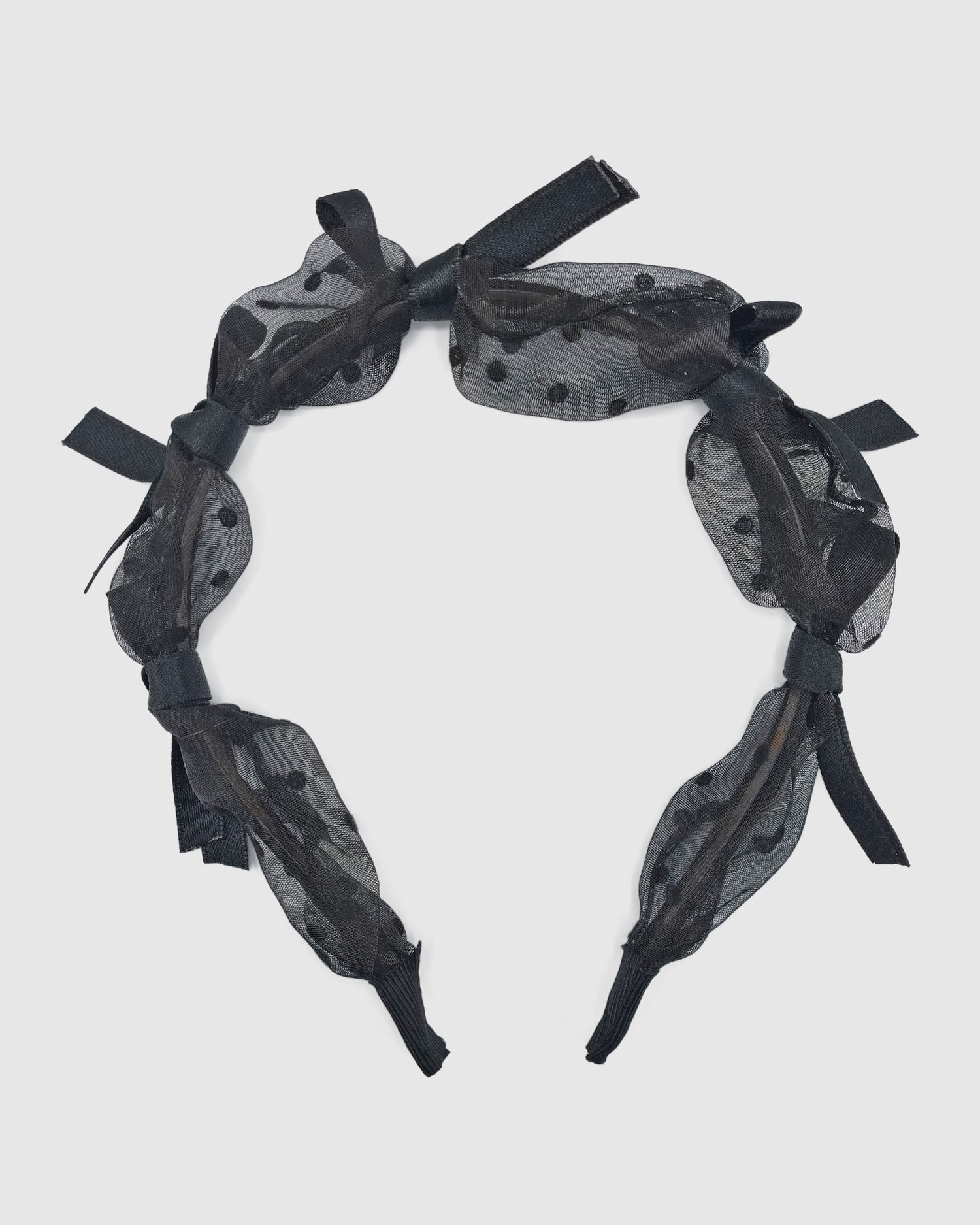 Izoa Kalani Bow Headband Black