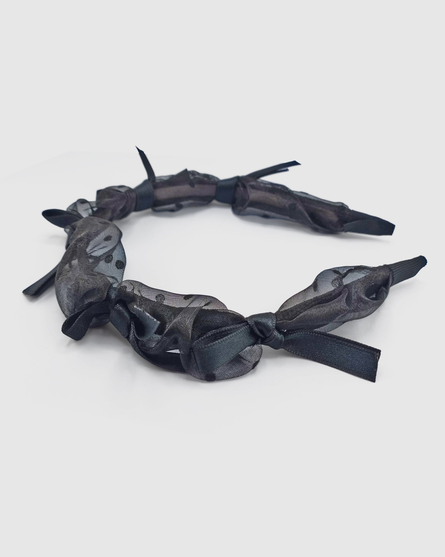 Izoa Kalani Bow Headband Black