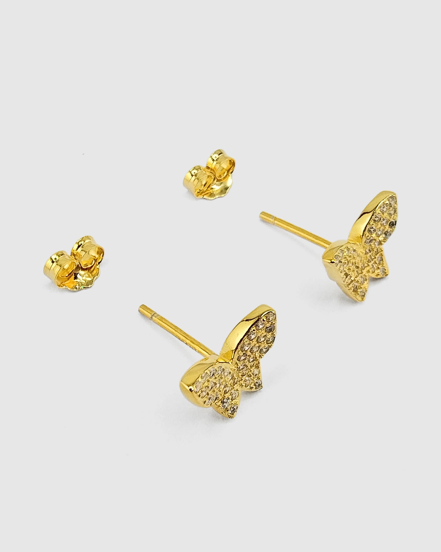 Izoa Butterfly Crystal Stud