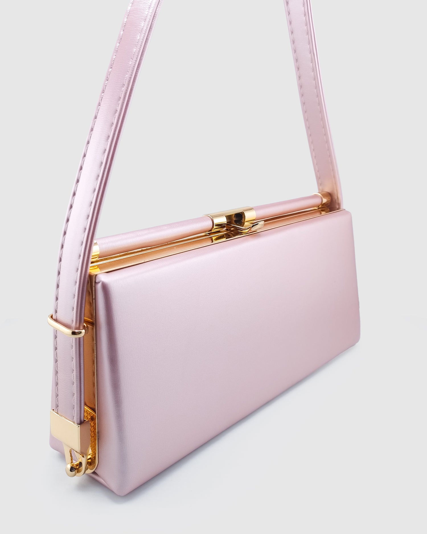 Izoa Olive Clutch Pink Gold