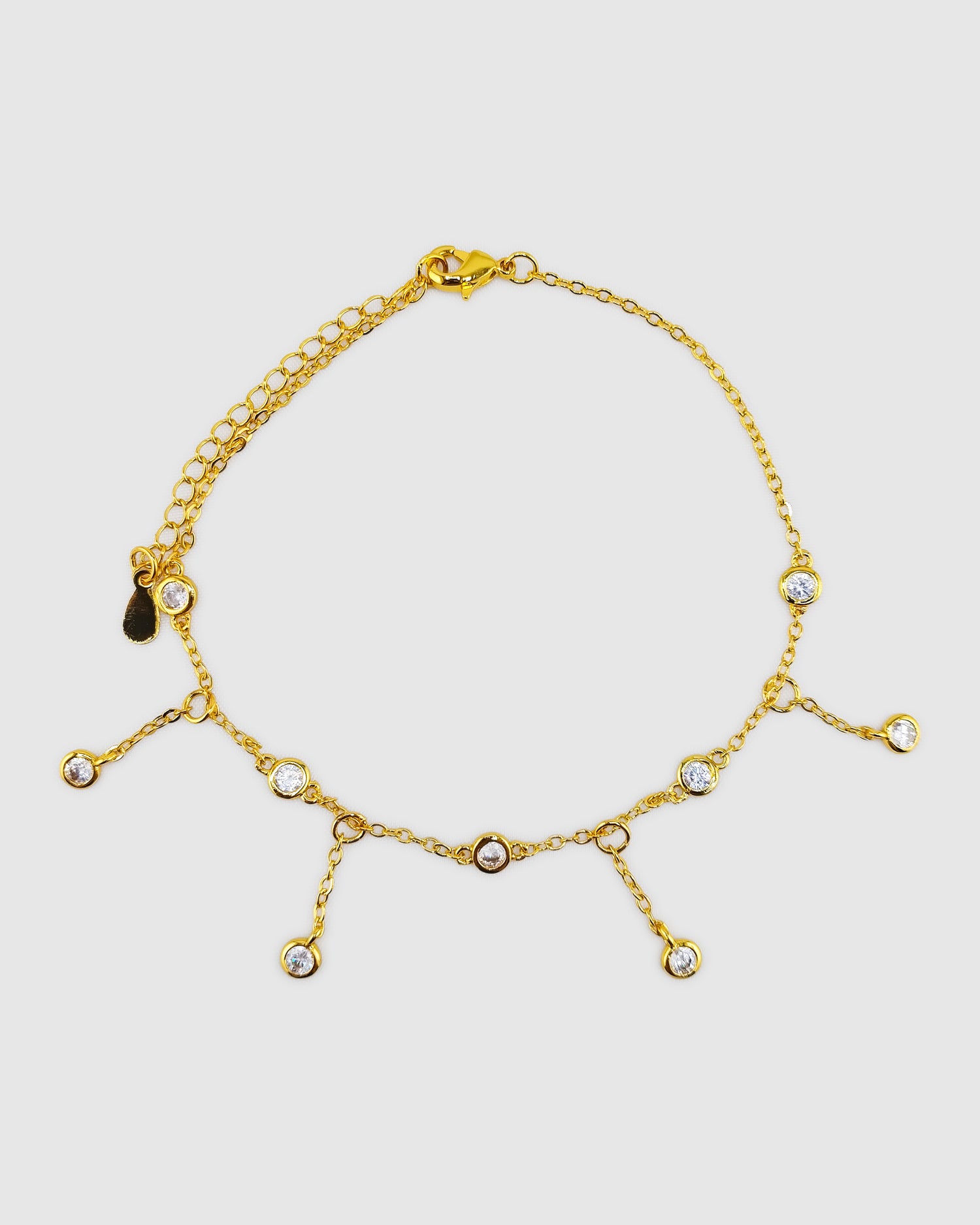 Izoa Mandy Anklet Gold Clear
