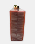 Izoa Brooke Marble Clutch Pink/Pink - side view