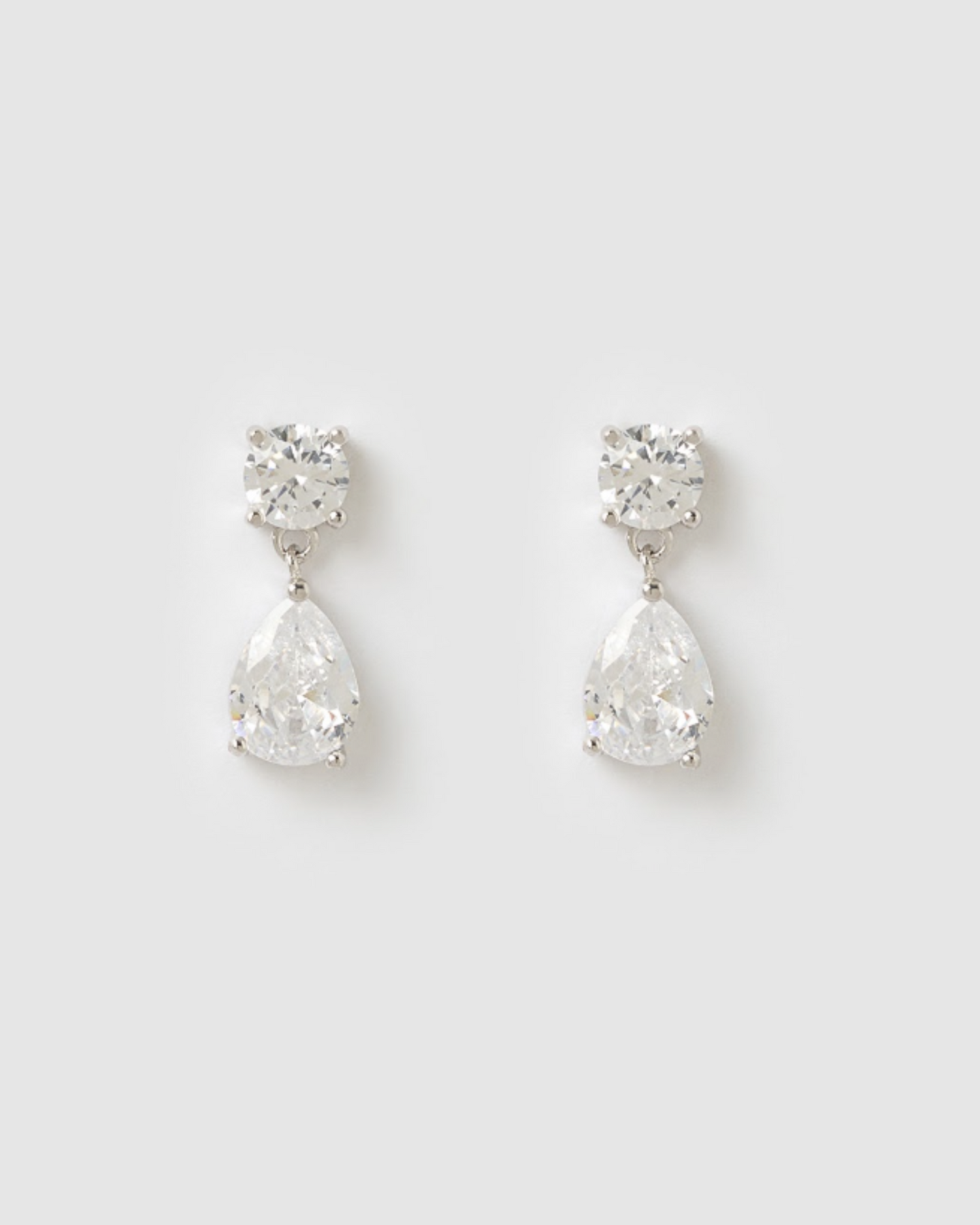 Izoa Ottie Stud Earrings Silver