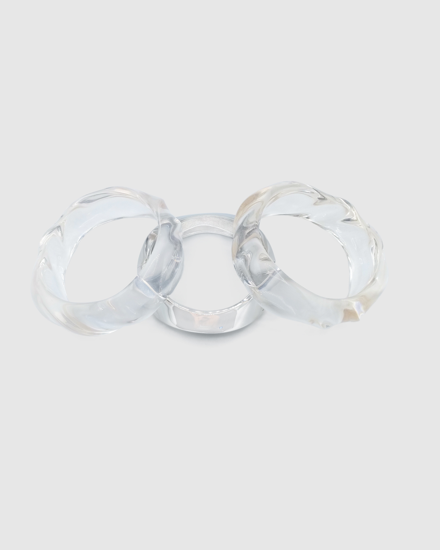 Izoa Clear Bangle Stack