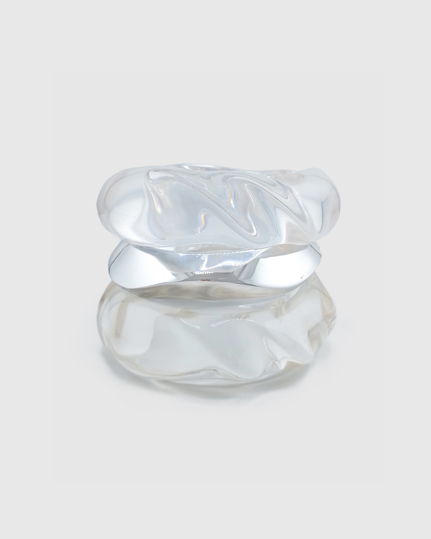 Izoa Clear Bangle Stack