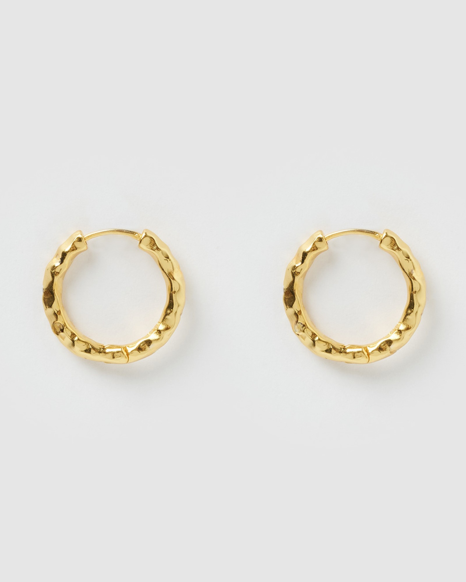 Izoa Rosetta Hoop Earrings Gold