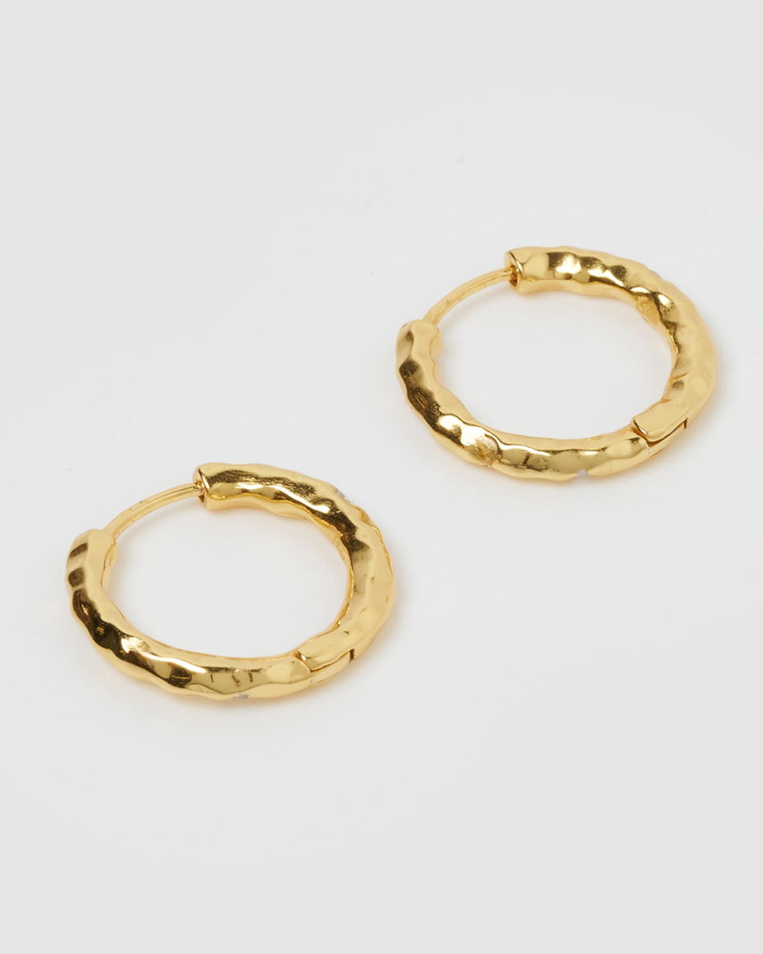 Izoa Rosetta Hoop Earrings Gold