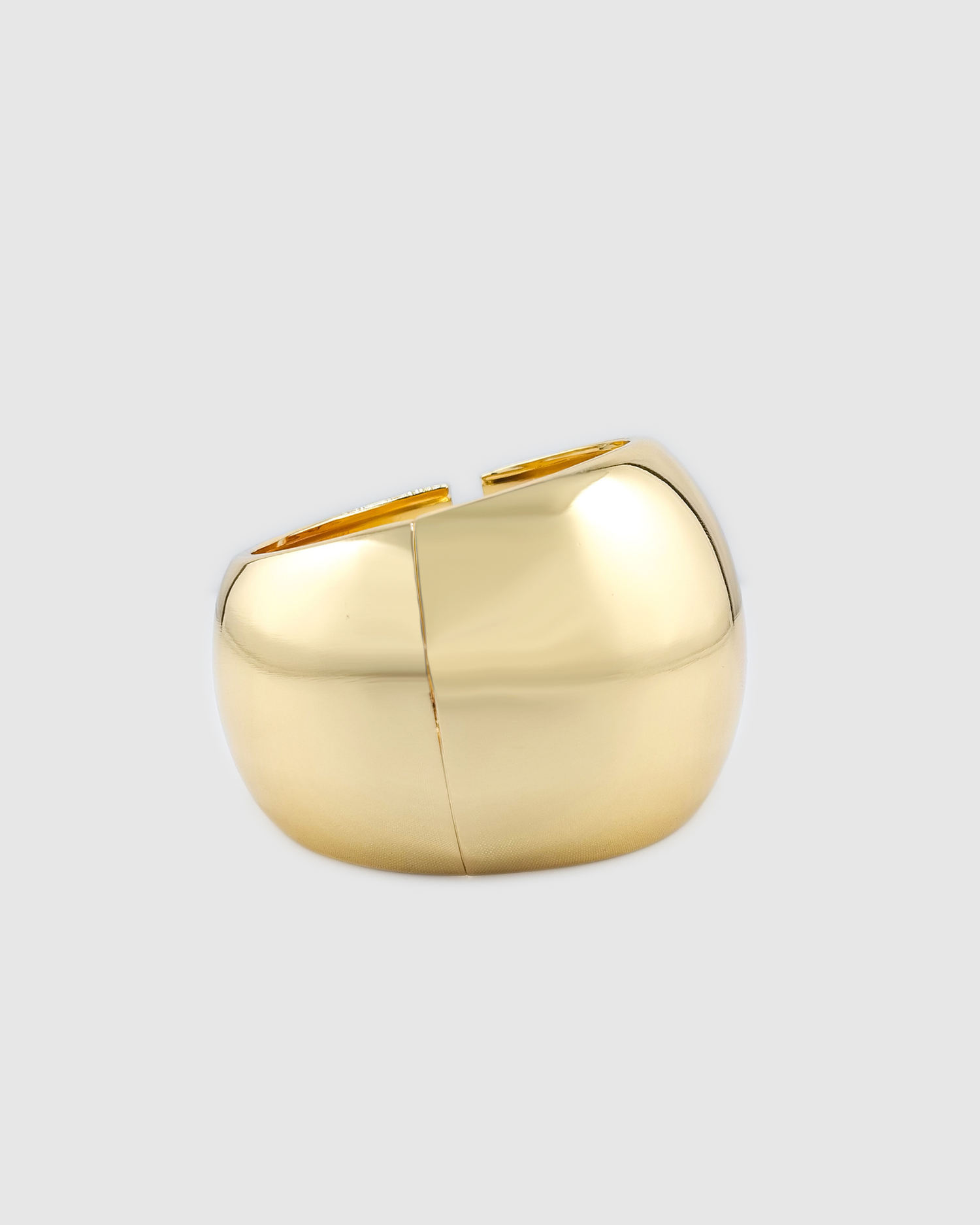 Izoa Dome Chunky Gold Bangle