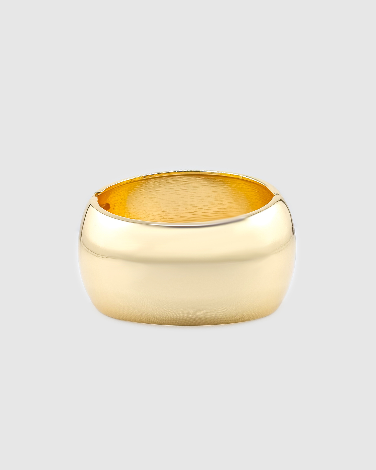 Izoa Dome Chunky Gold Bangle
