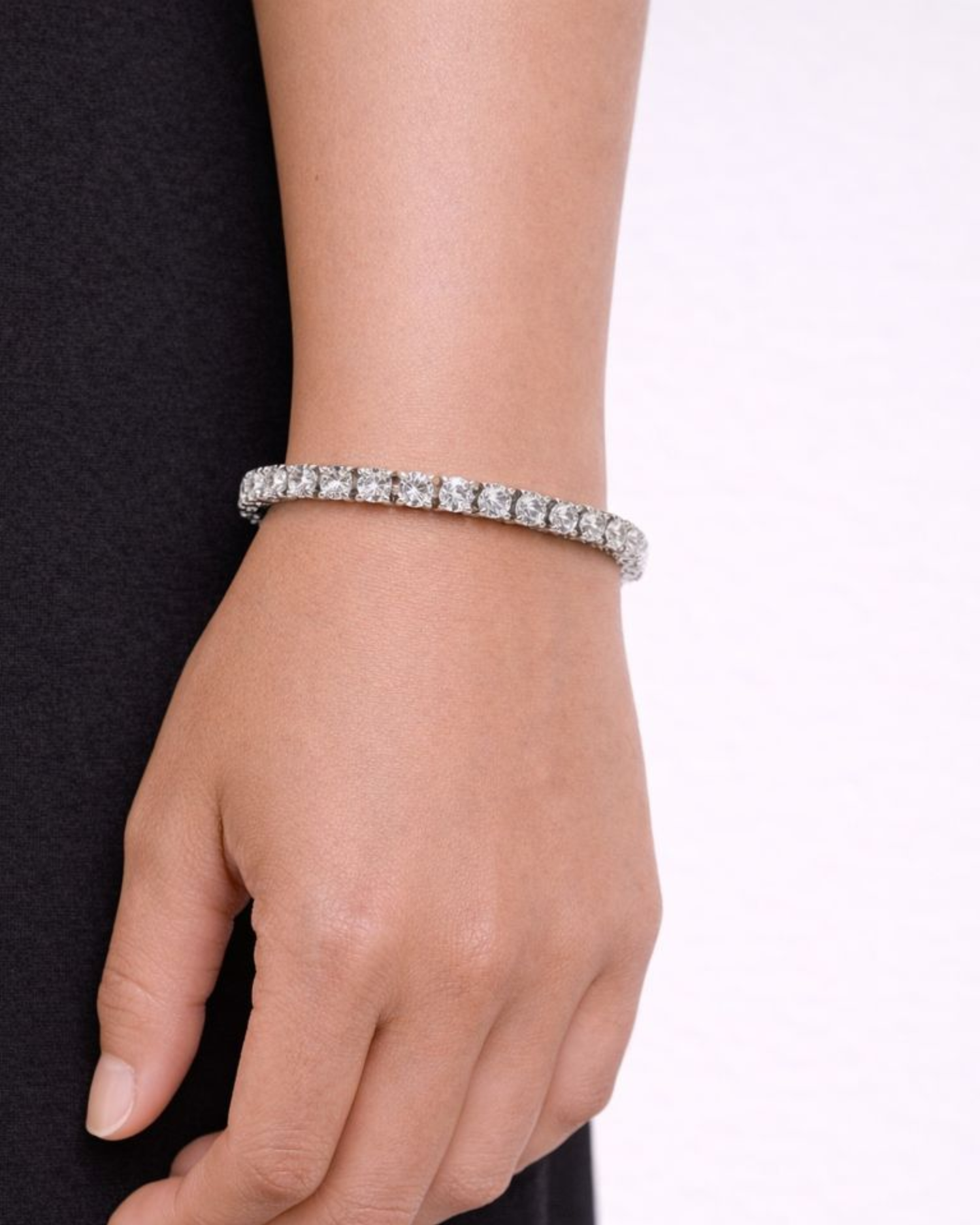 Izoa Tammy Tennis Bracelet Silver