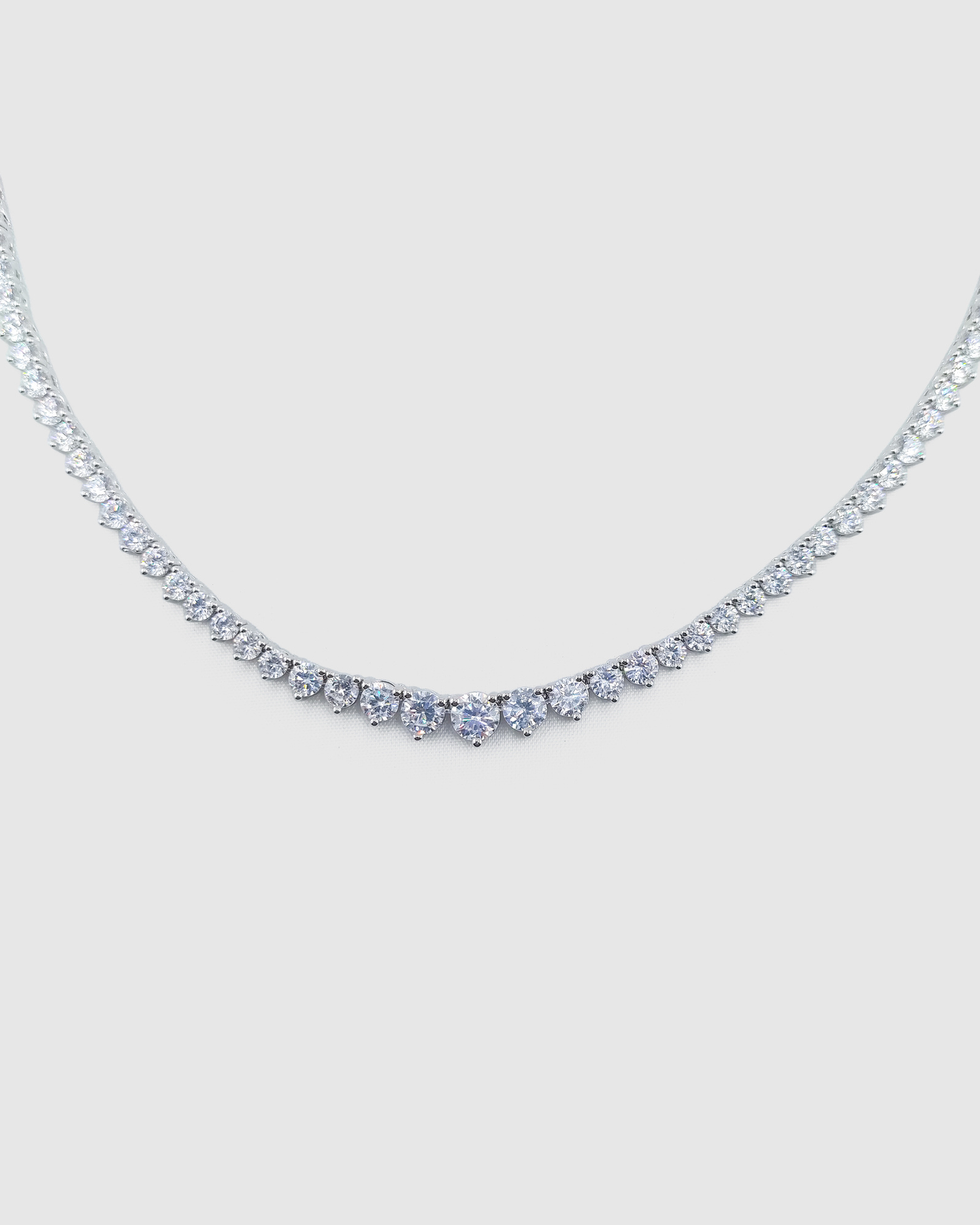 Izoa Taylor Tennis Choker Silver