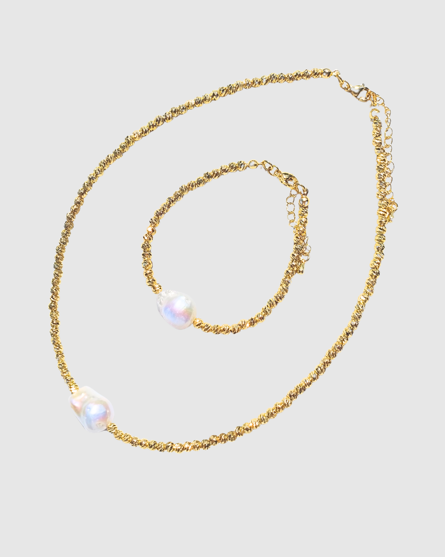 Amarae Necklace & Bracelet Gold Bundle