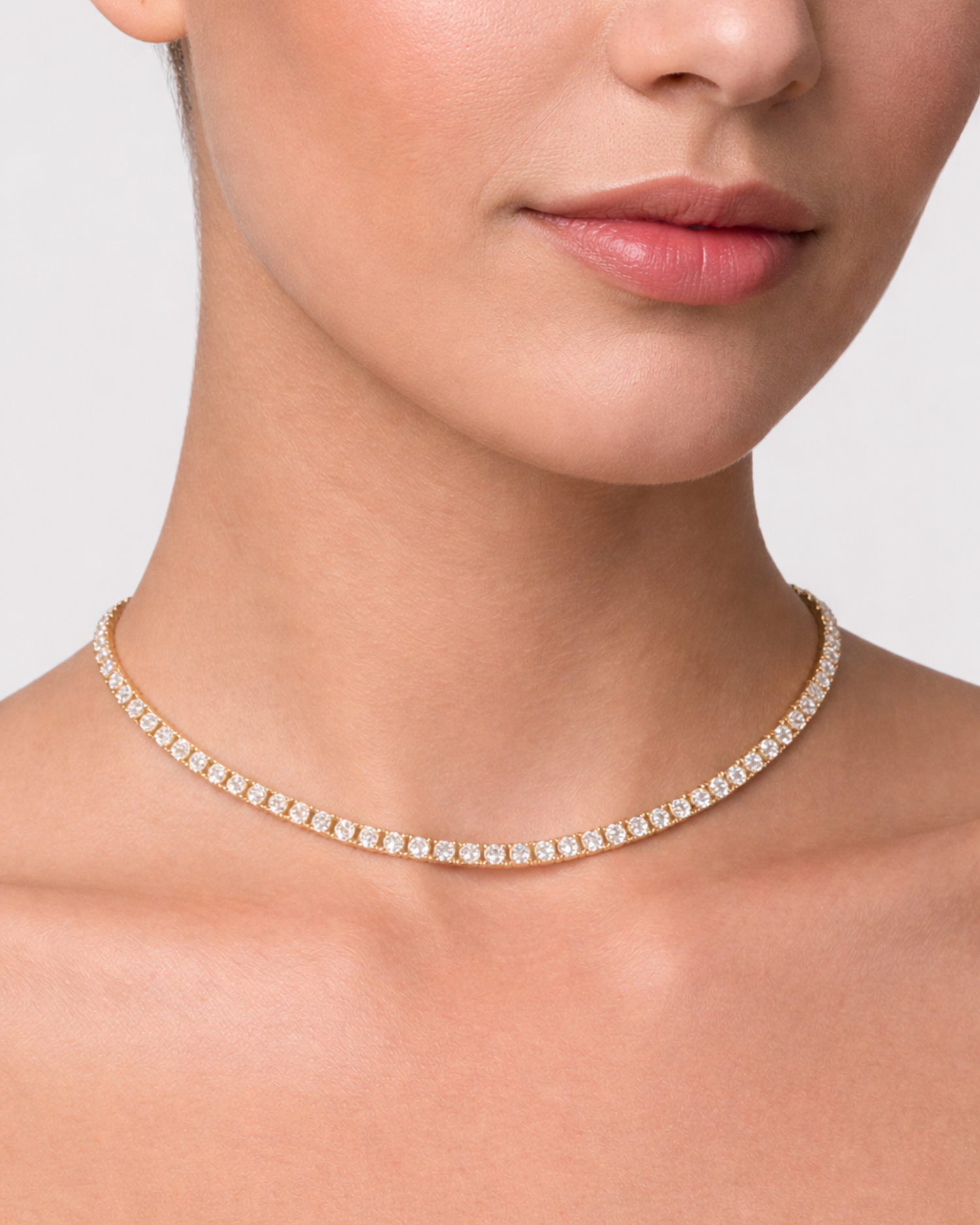 Izoa Mabel Tennis Choker Gold