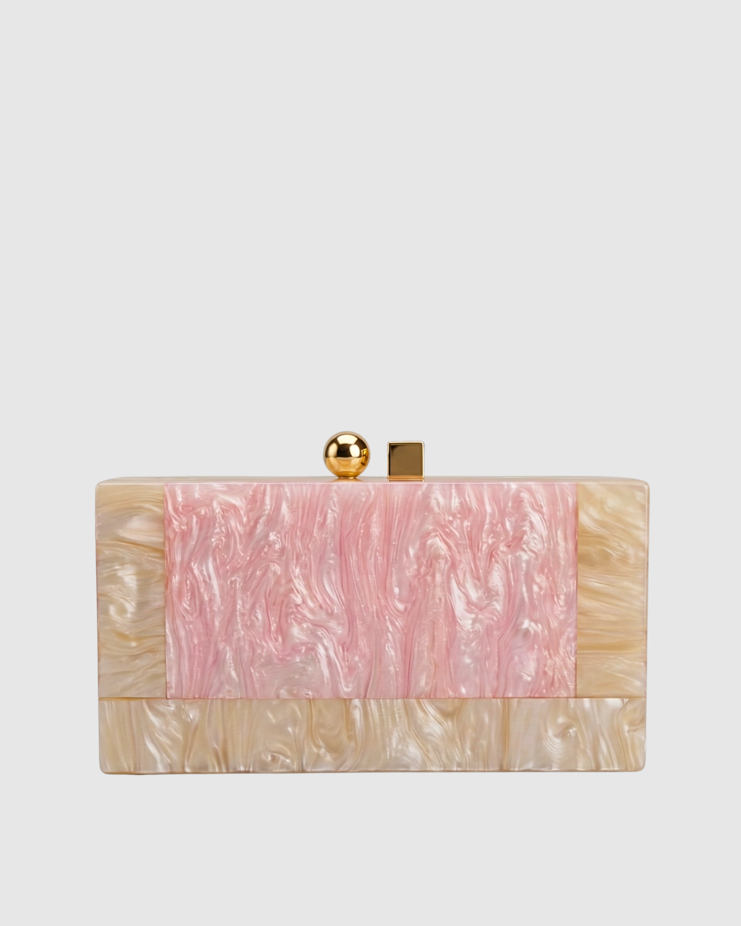 Izoa Brooke Marble Clutch Pink
