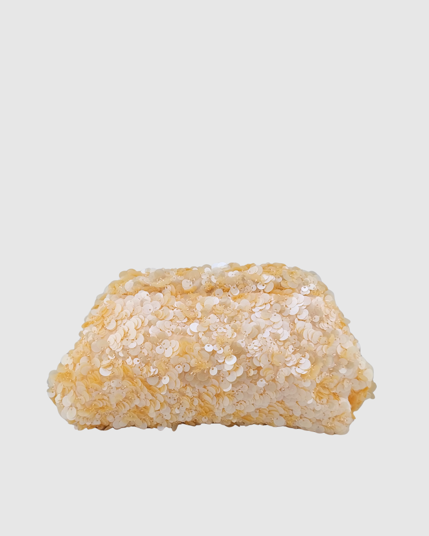 Izoa Mikayla Sequin Clutch Apricot