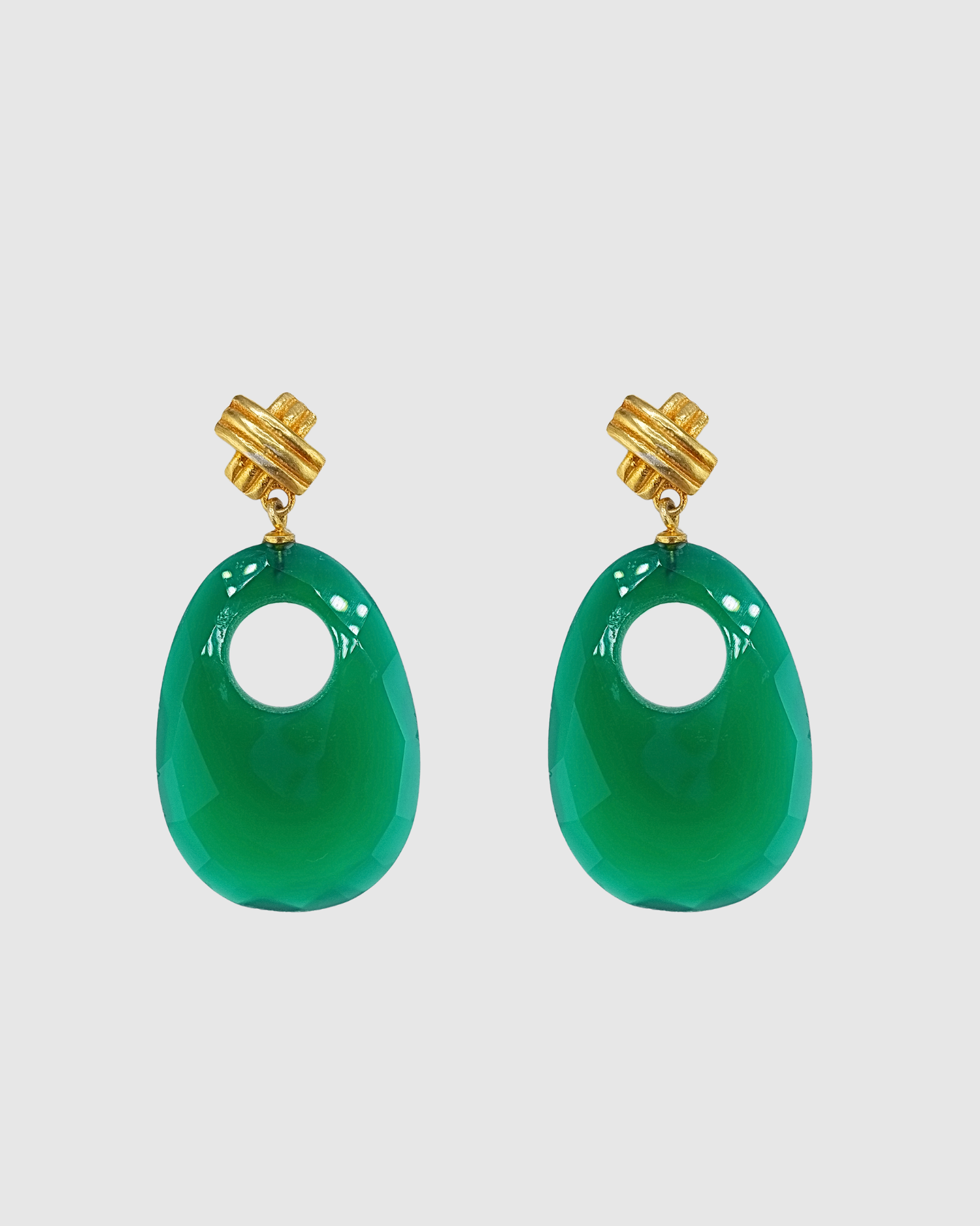 Izoa Ivy Knot Drop Earrings