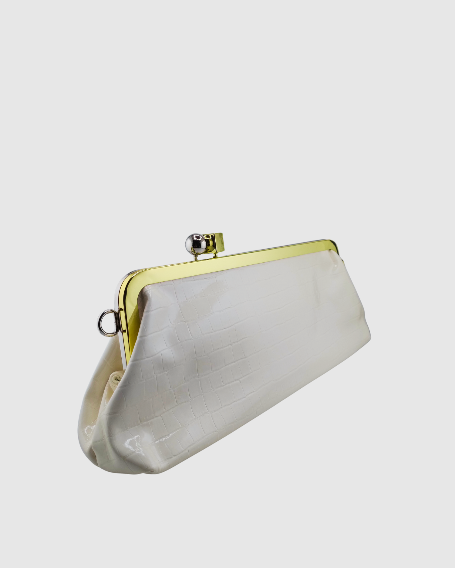 Izoa Lorena Clutch White