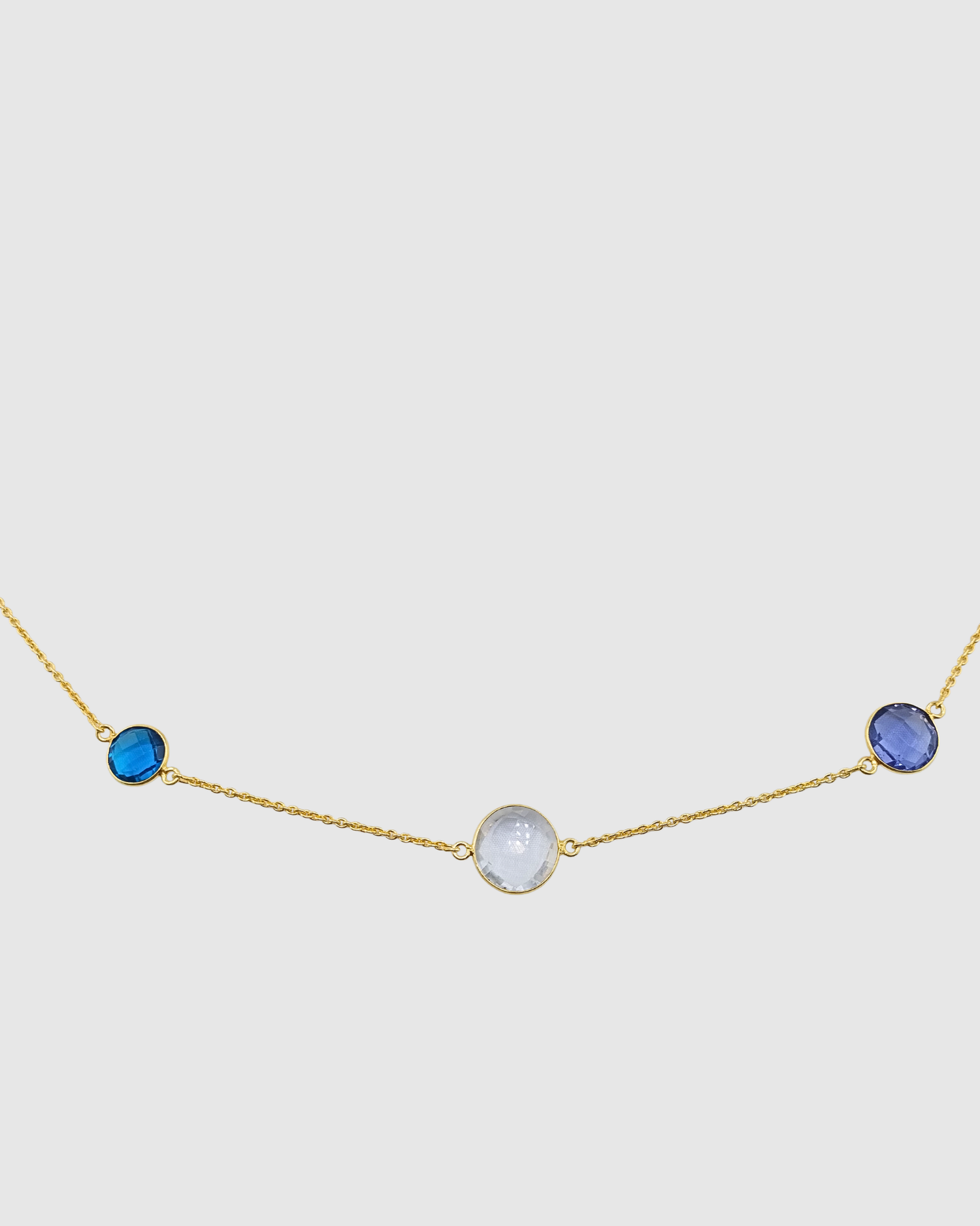 Izoa Luna Gemstone Necklace Multi Gemstones