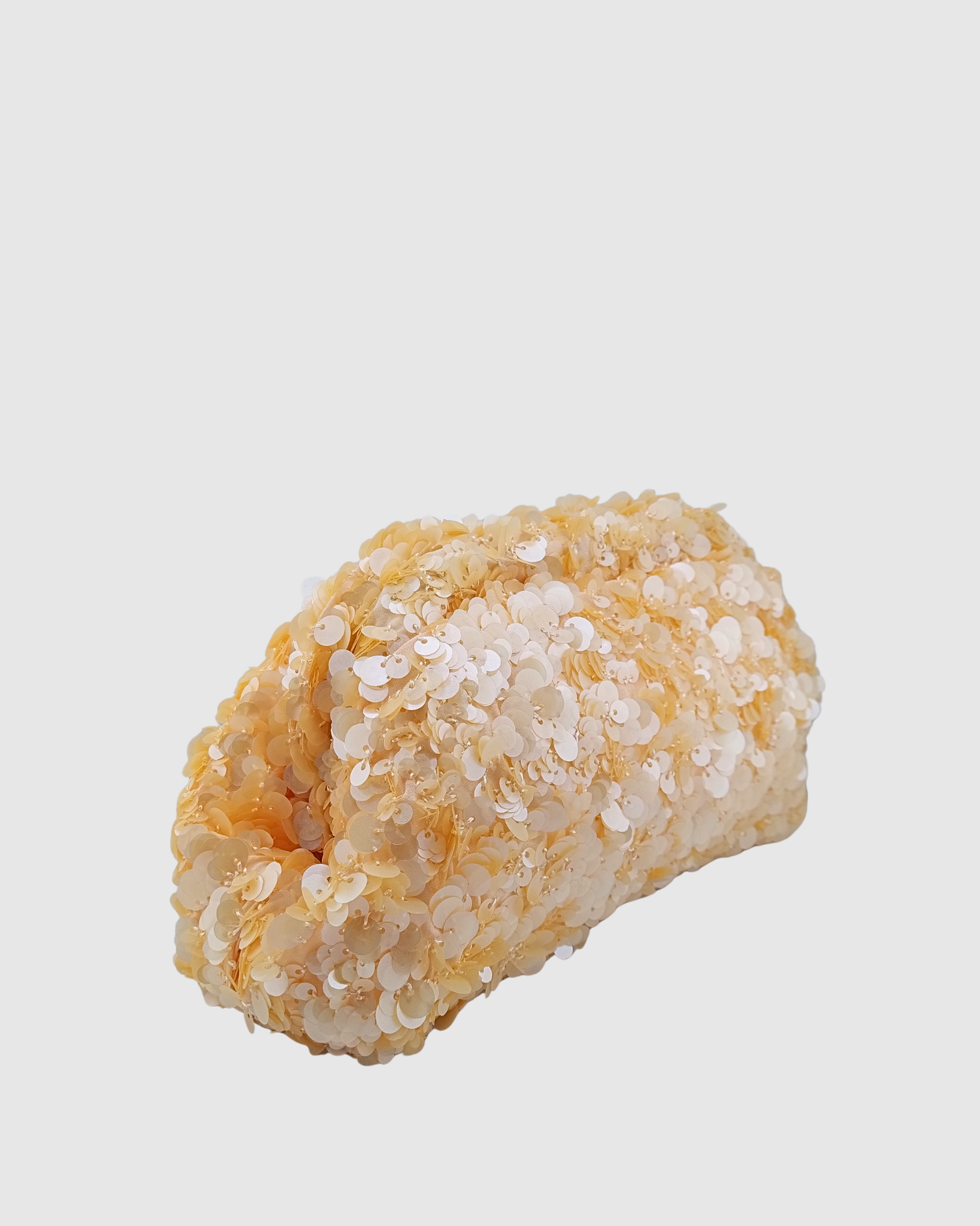Izoa Mikayla Sequin Clutch Apricot